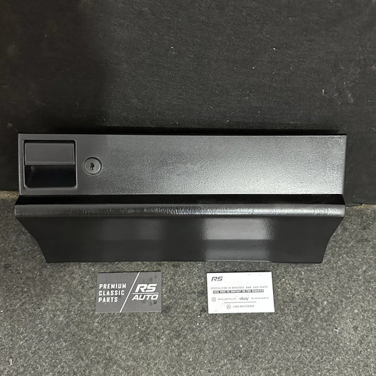 Mercedes - Benz 190E W201 Glovebox Lid & Lock Assembly - Black - RS Auto Parts