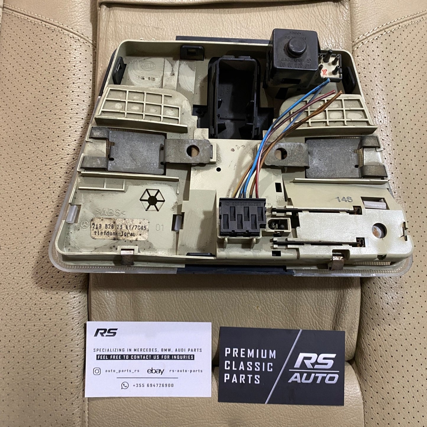 Mercedes E CLK C Class Overhead Dome Reading Light Black OEM 2108202901