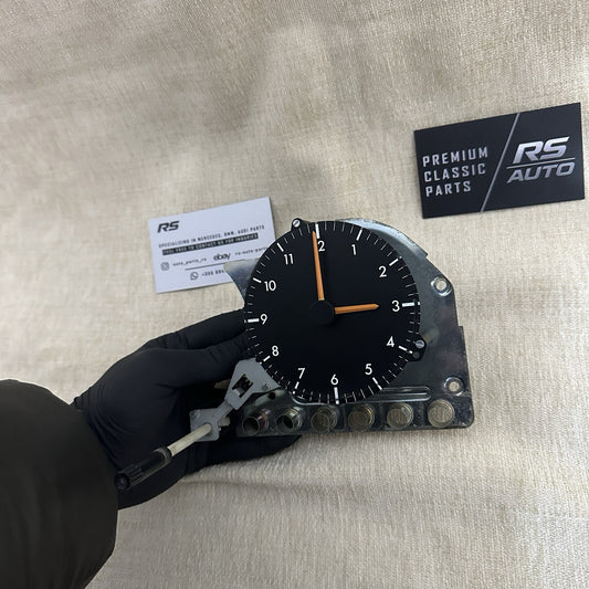Restored Mercedes - Benz W201 190E 190D Analog Clock Gauge - Genuine VDO - RS Auto Parts