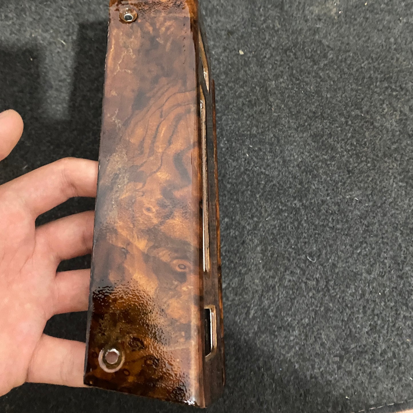 Mercedes-Benz E-Class W124 Dash Climate Control Burl Wood Trim