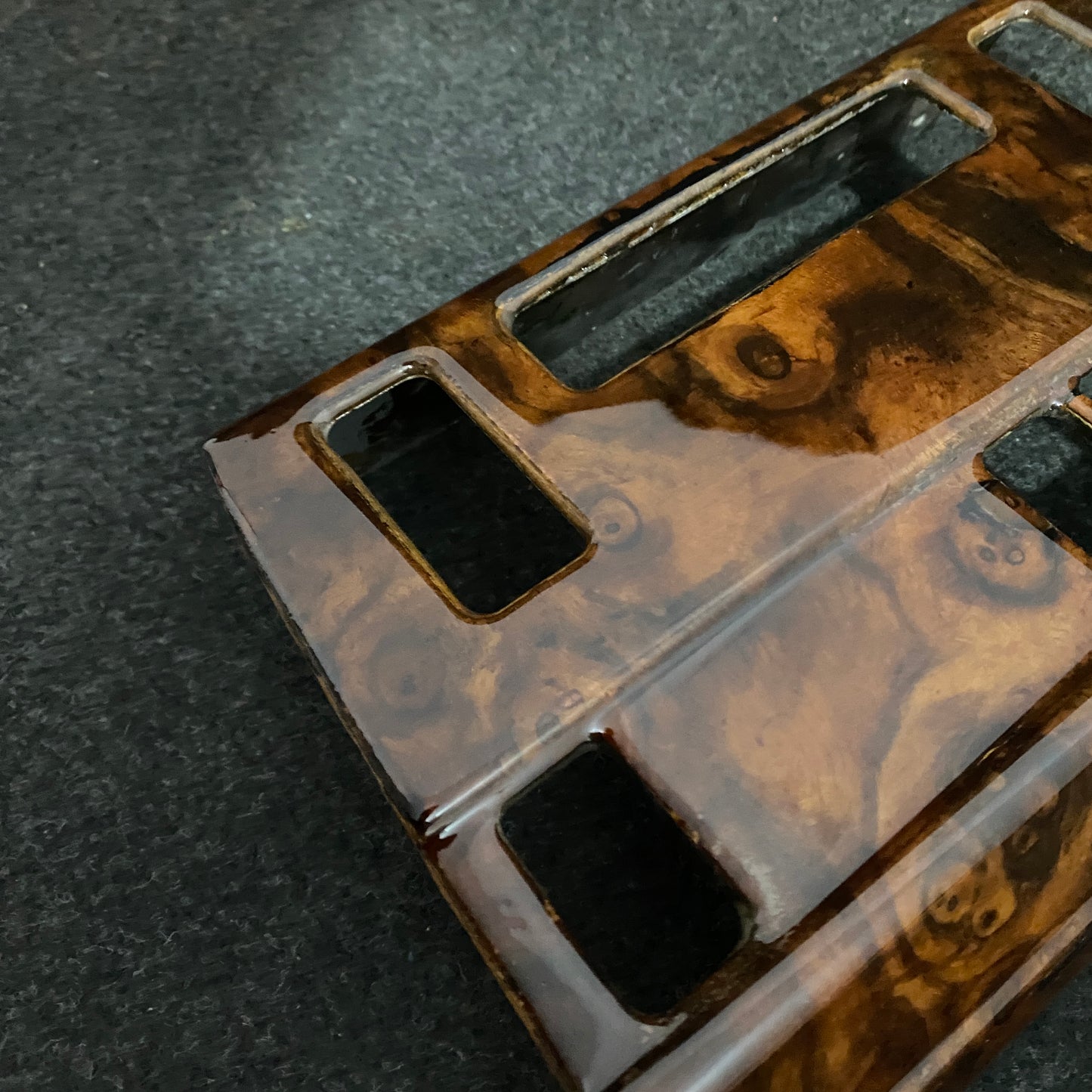 Mercedes-Benz E-Class W124 Dash Climate Control Burl Wood Trim