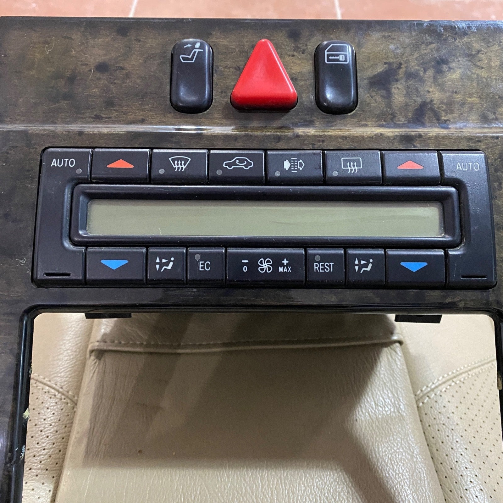 Mercedes E Class W210 E55 Center Console Wood Trim Navigation Climate Control