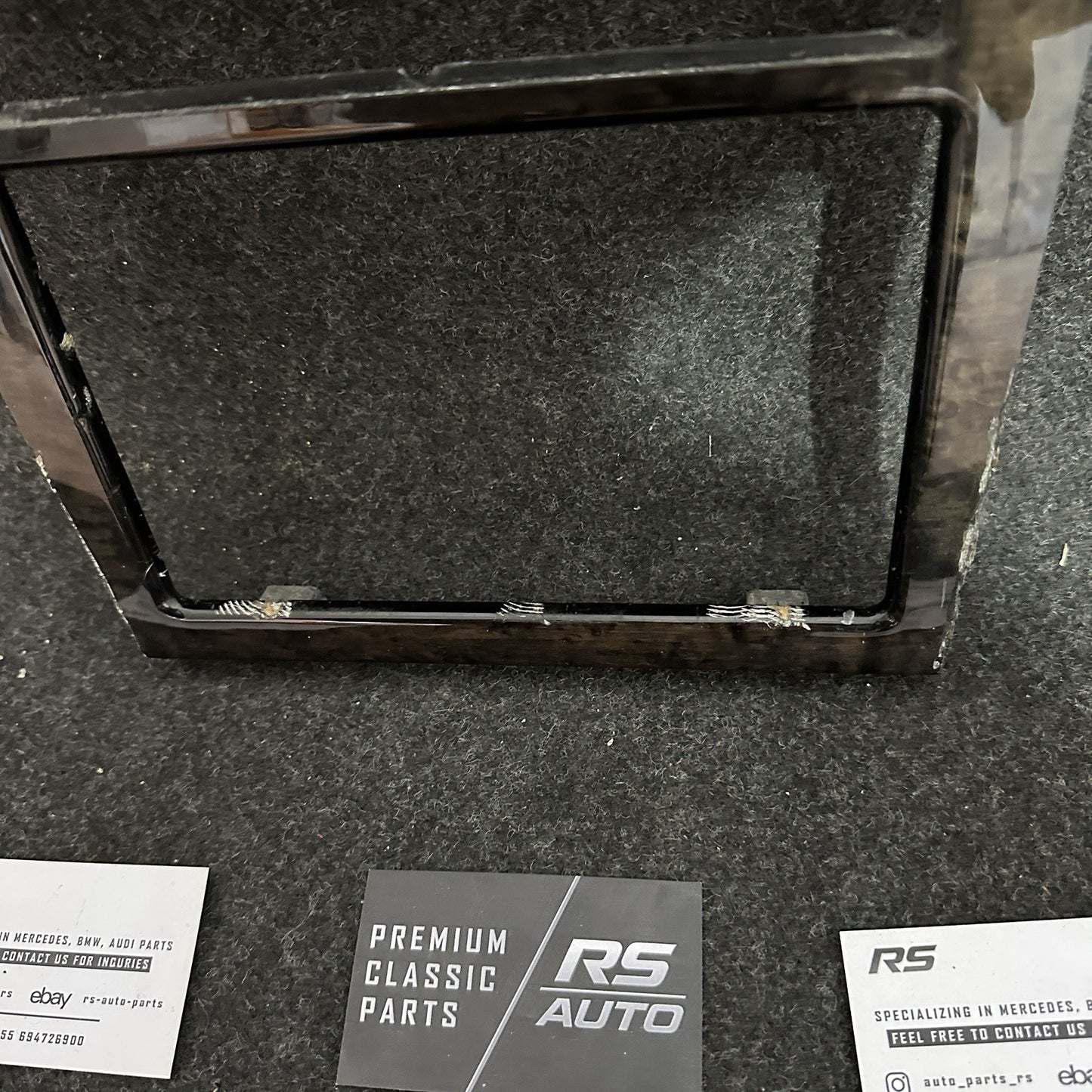 Mercedes E Class W210 E55 Center Console 2Din Wood Trim Navigation 2106802136 OE