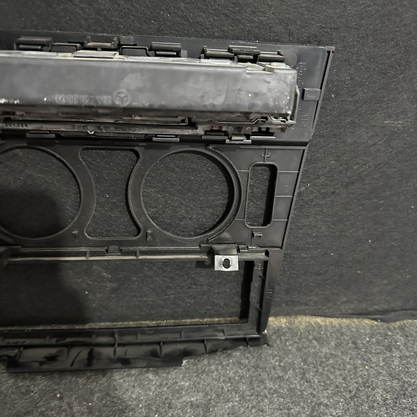 Mercedes C Class W202 Center Console Control Switch Trim Carbon Fiber OEM