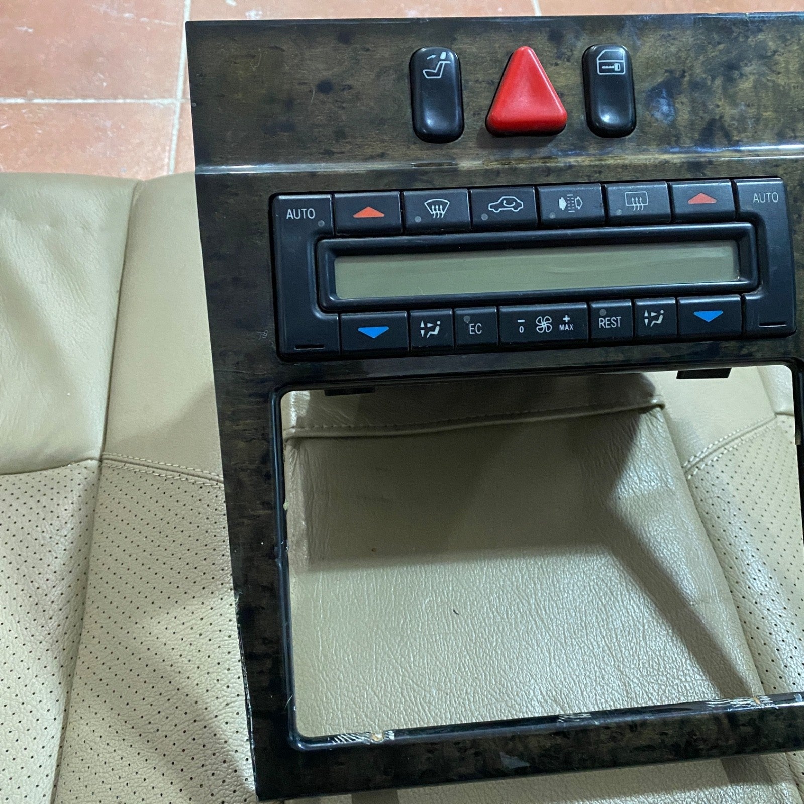 Mercedes E Class W210 E55 Center Console Wood Trim Navigation Climate Control