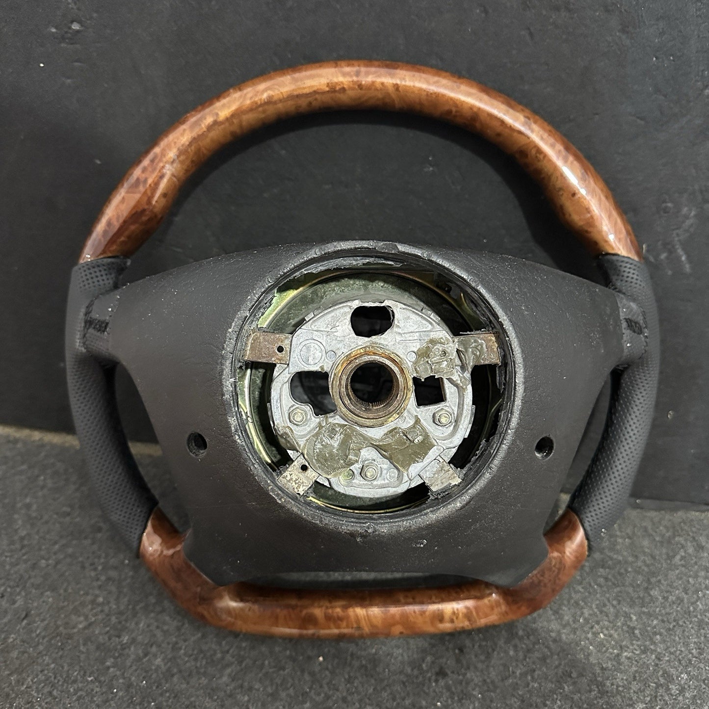 Mercedes R129 R170 W124 W140 W202 W208 W210 Steering Wheel Burl Wood Flat Bottom