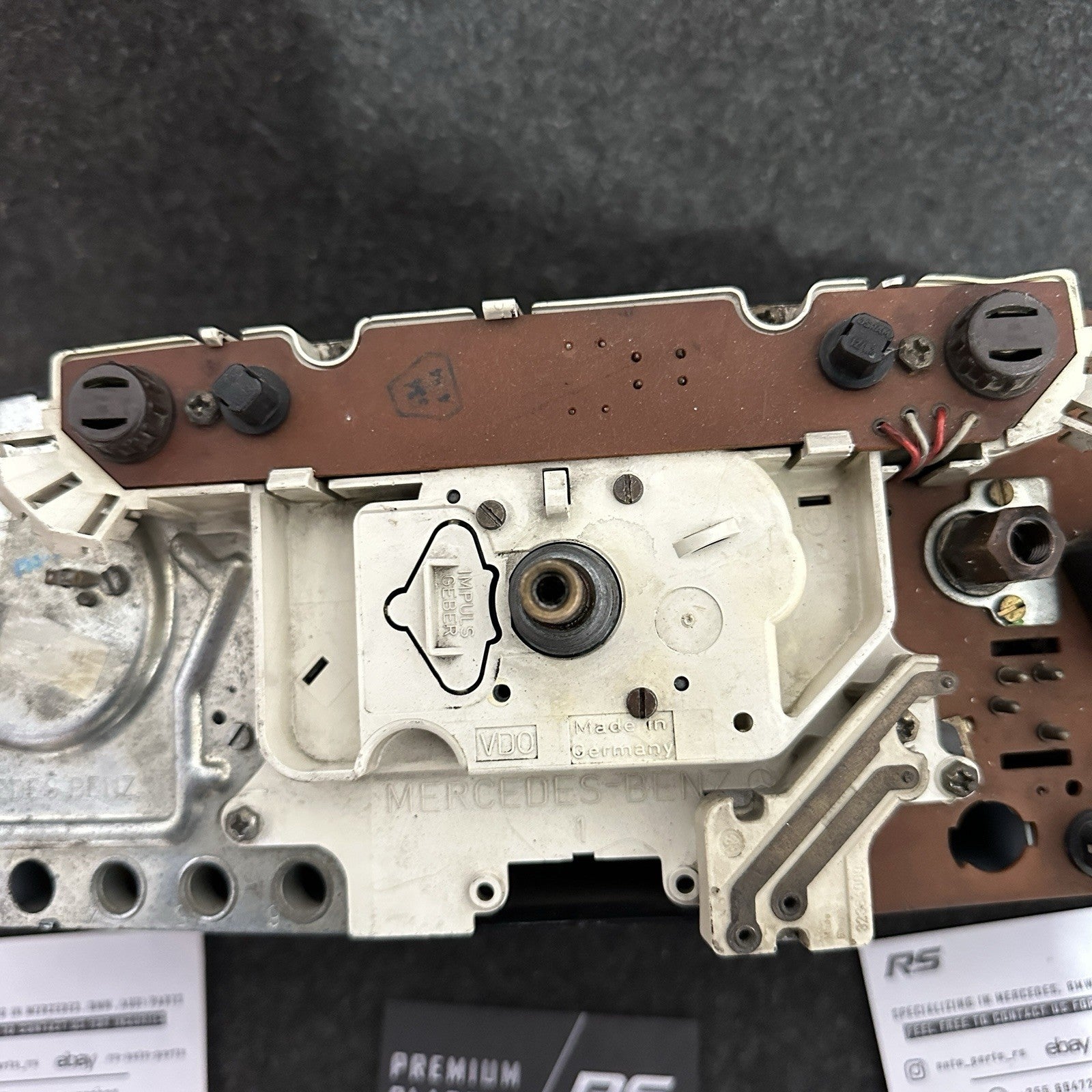 Mercedes 190E W201 Instrument Cluster Speedometer 220 km/h Gasoline Refurb OEM