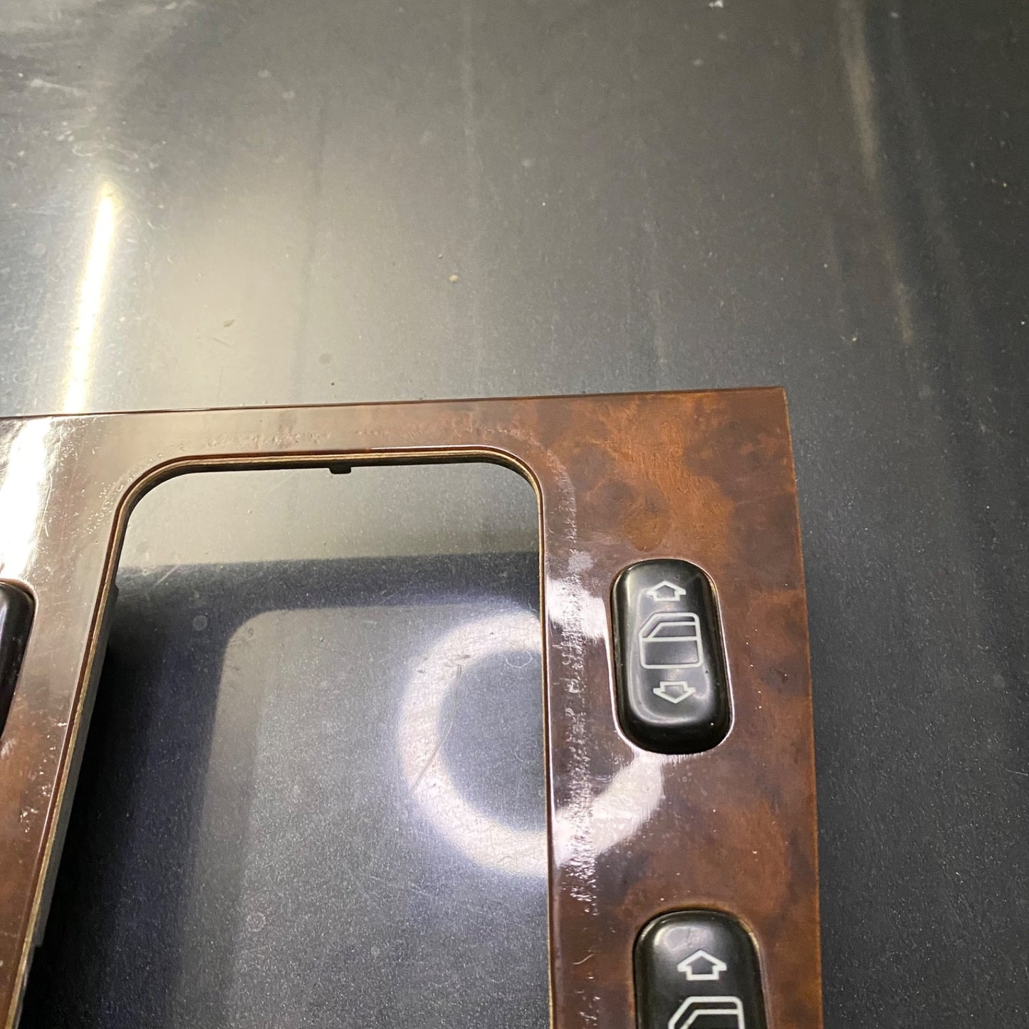 Mercedes C Class W202 Center Console Shifter Trim Burl Wood OEM 2026804139