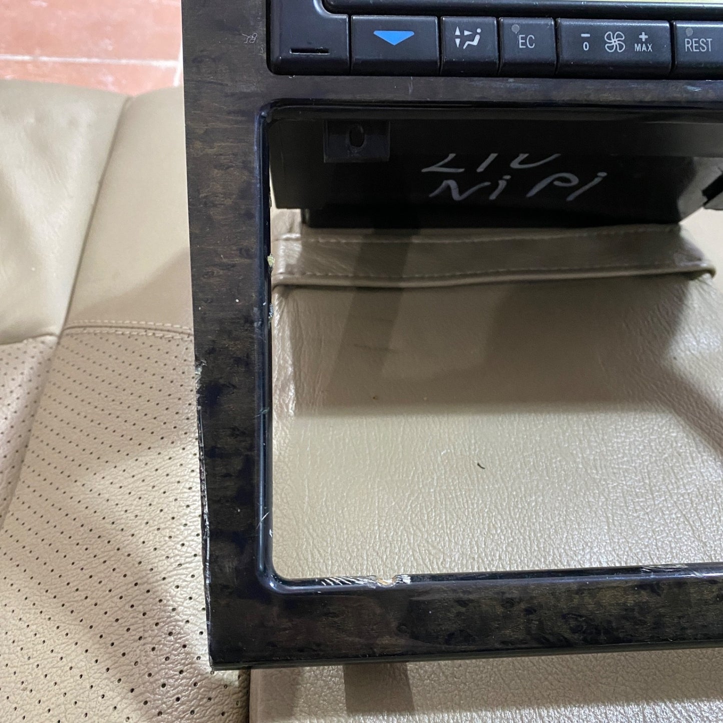 Mercedes E Class W210 E55 Center Console Wood Trim Navigation Climate Control