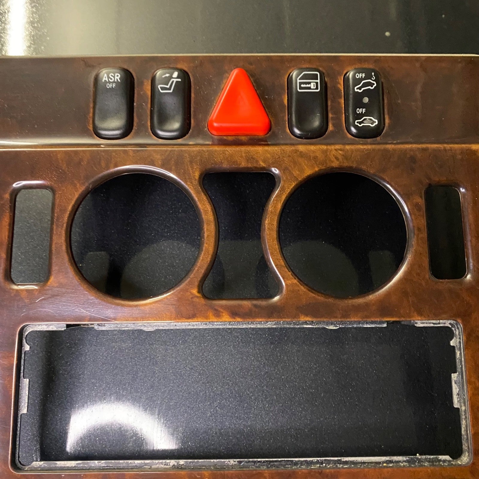 Mercedes C Class W202 Control Switch Trim Burl Wood OEM 2026832808