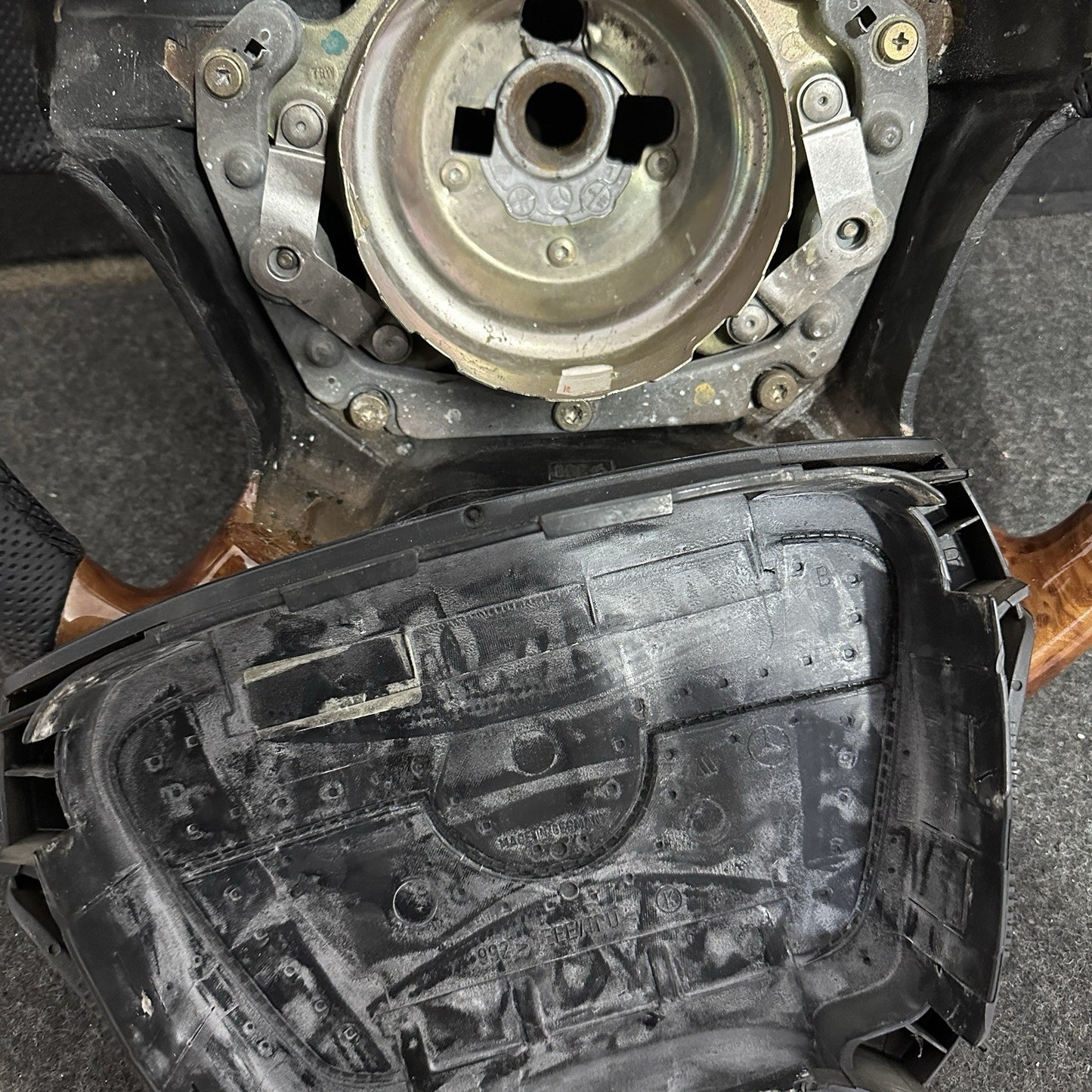 Mercedes R129 R170 W124 W140 W202 W208 W210 Steering Wheel Burl Wood Flat Bottom