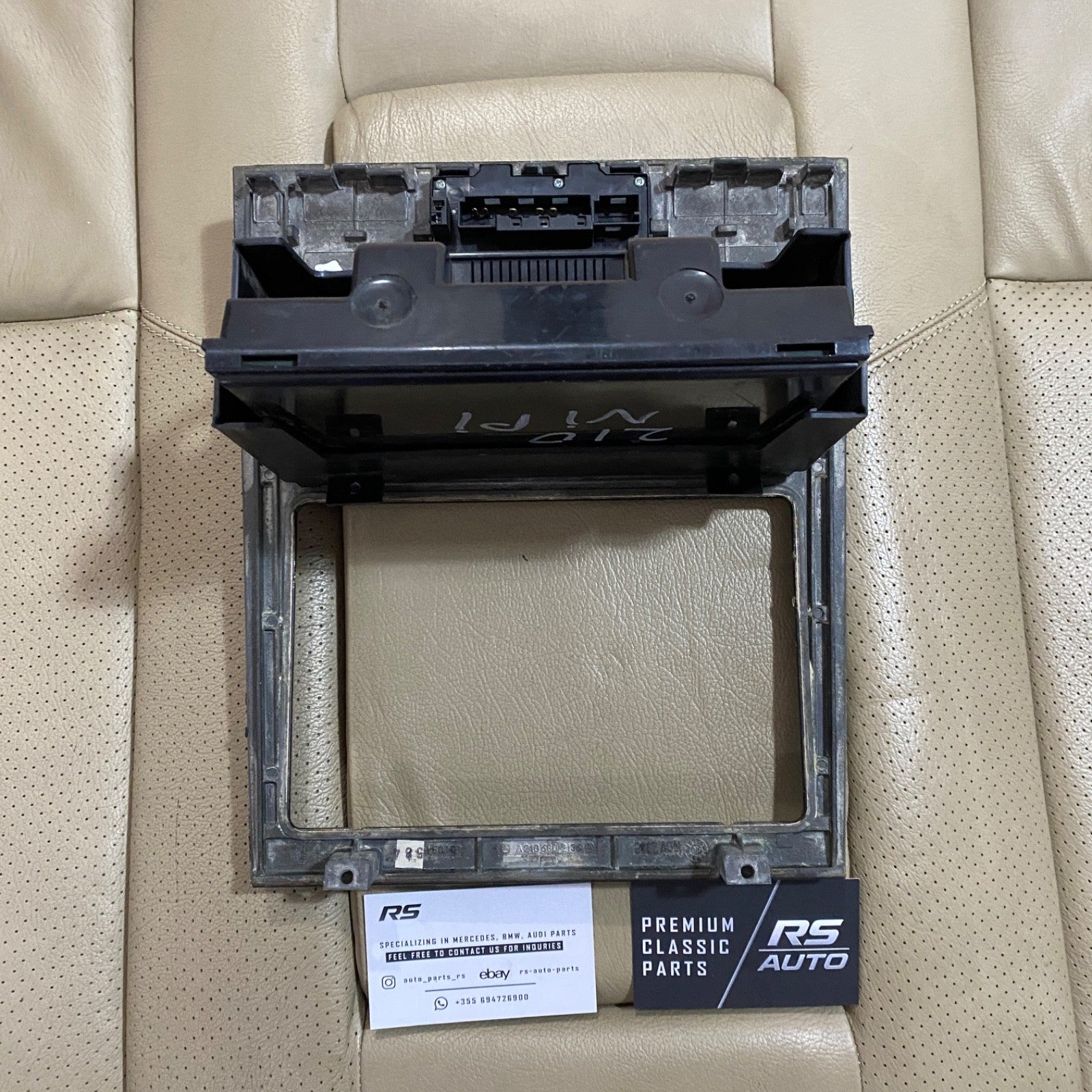 Mercedes E Class W210 E55 Center Console Wood Trim Navigation Climate Control