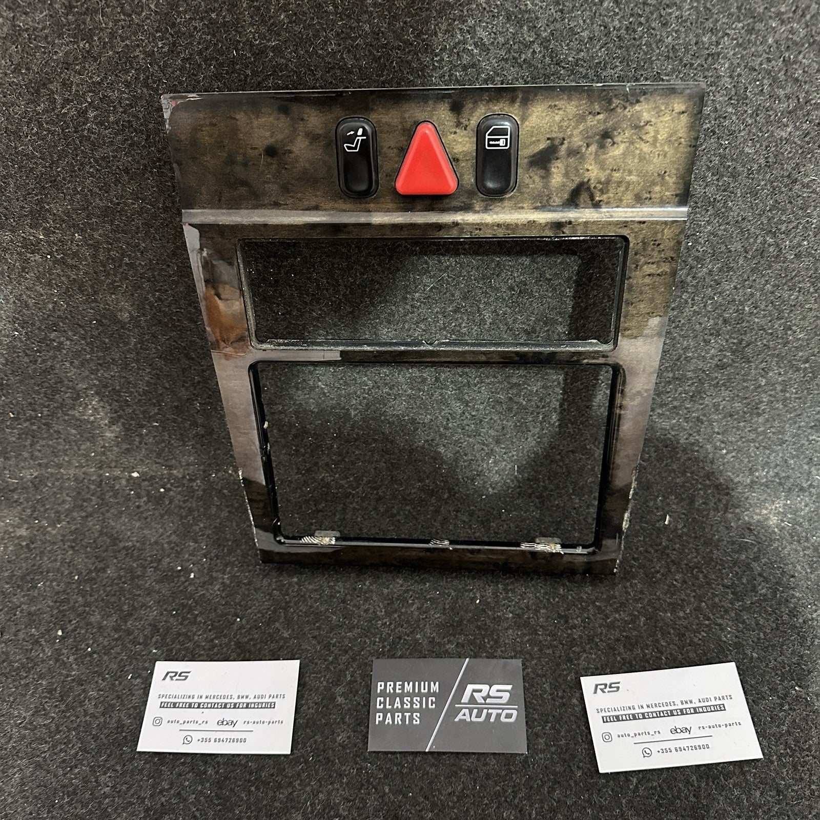 Mercedes E Class W210 E55 Center Console 2Din Wood Trim Navigation 2106802136 OE