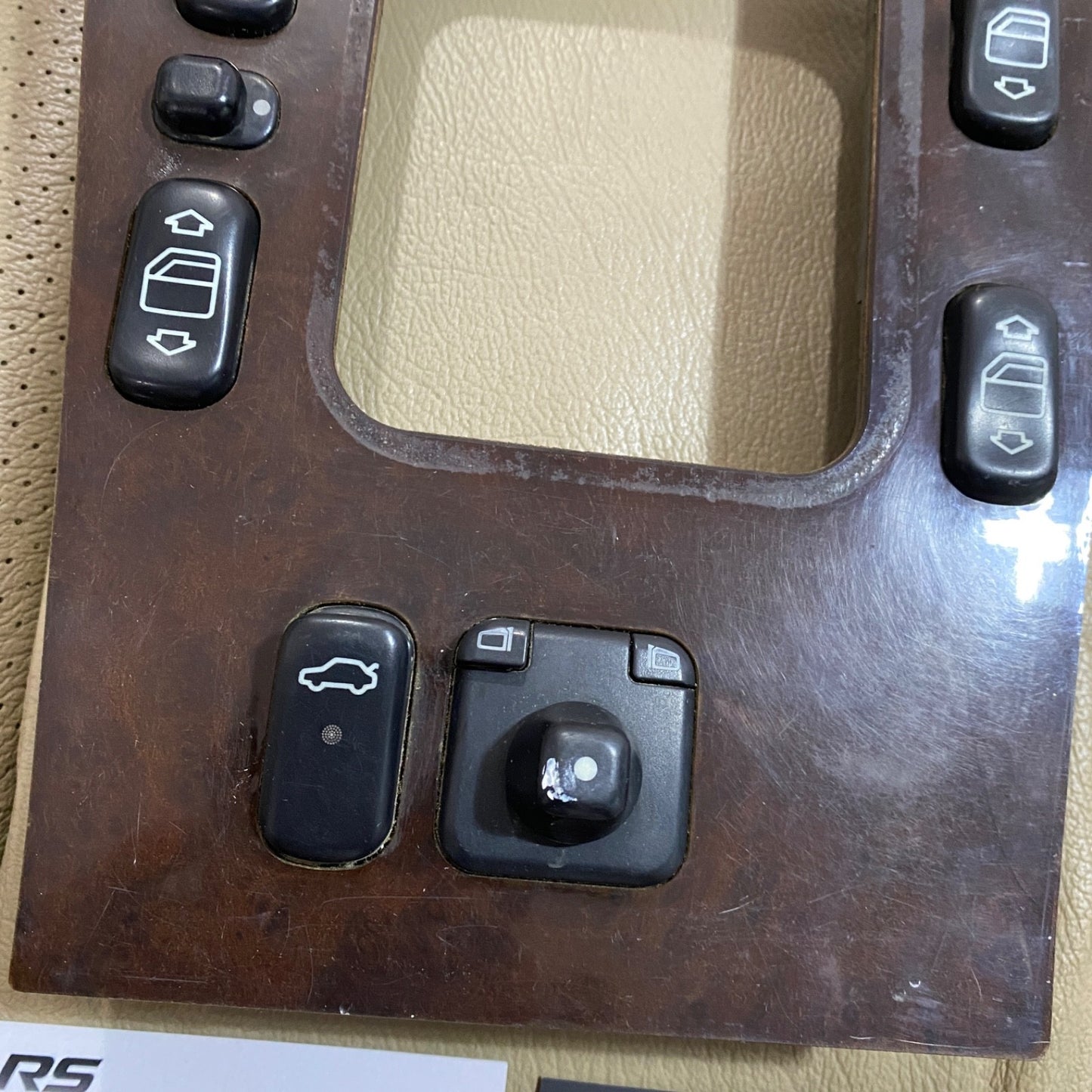 Mercedes C Class W202 Center Console Shifter Trim Burl Wood OEM 2026804139