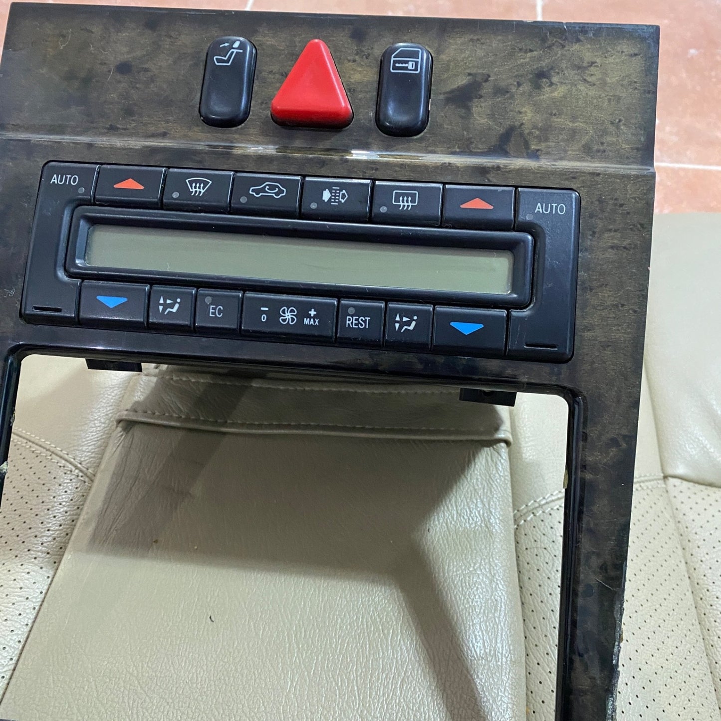 Mercedes E Class W210 E55 Center Console Wood Trim Navigation Climate Control