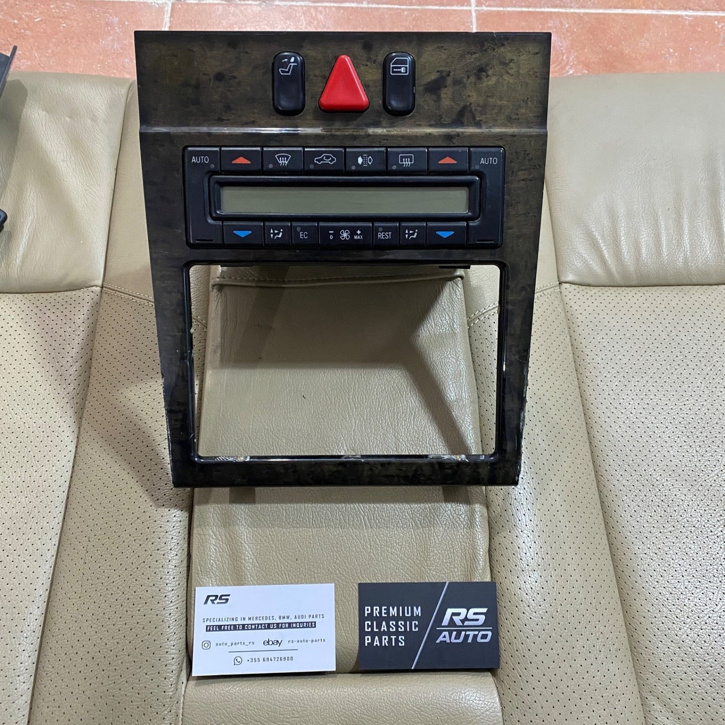 Mercedes E Class W210 E55 Center Console Wood Trim Navigation Climate Control