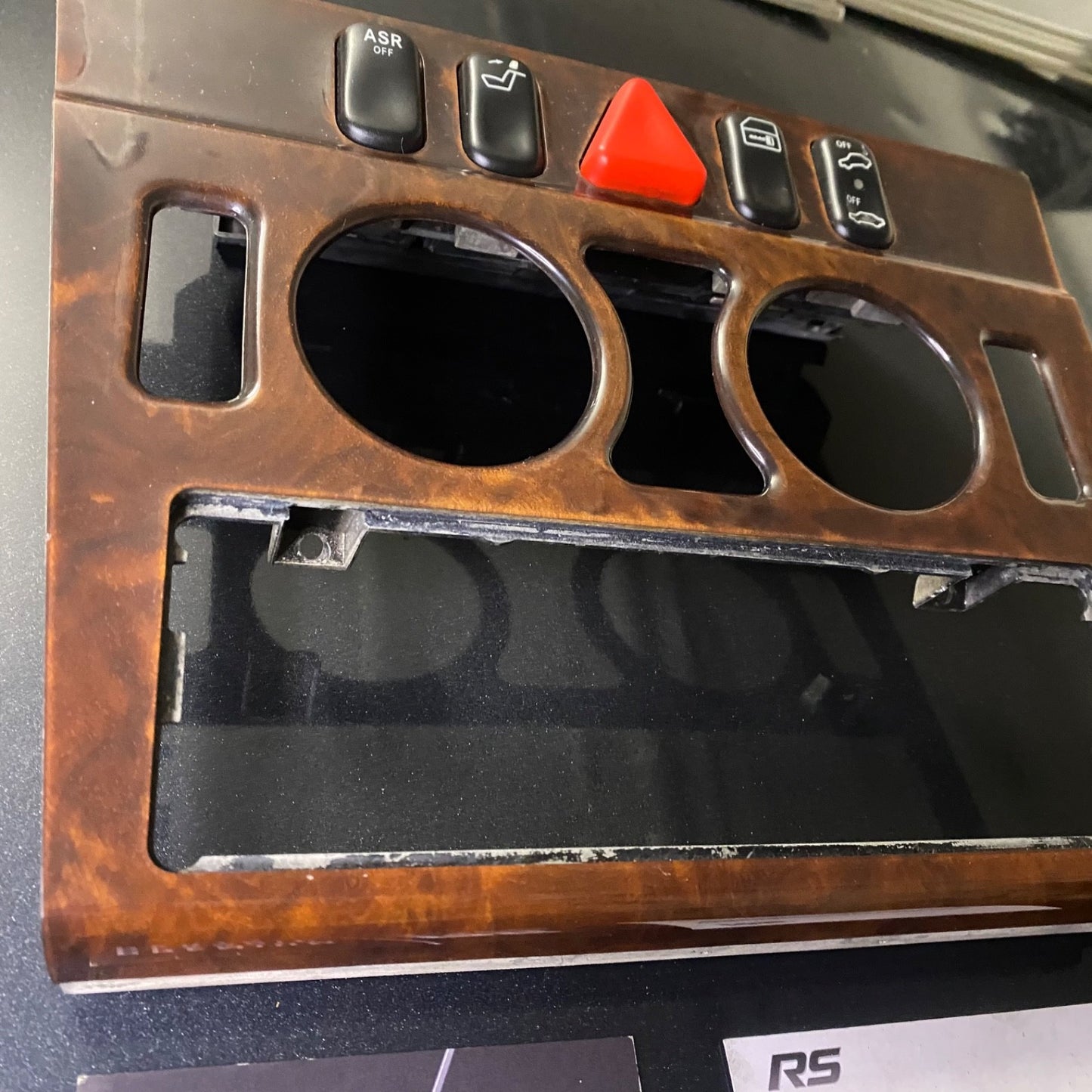 Mercedes C Class W202 Control Switch Trim Burl Wood OEM 2026832808