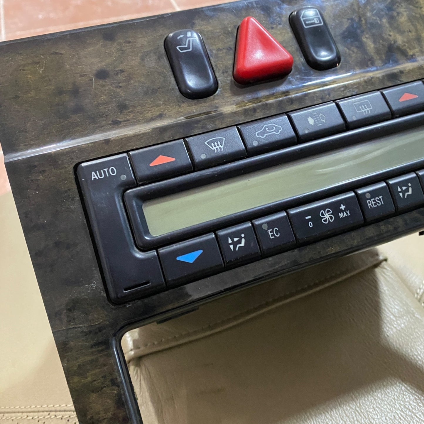 Mercedes E Class W210 E55 Center Console Wood Trim Navigation Climate Control