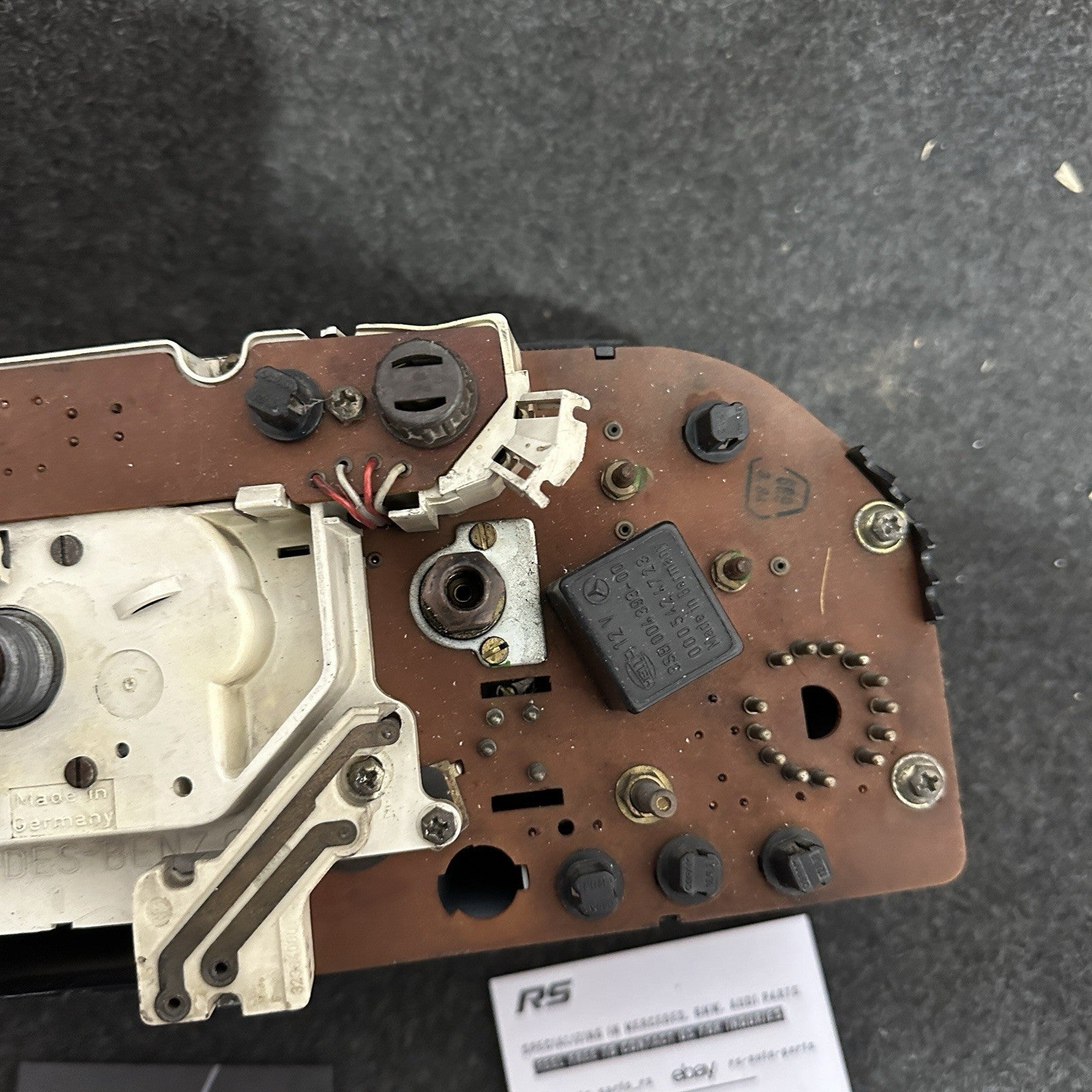 Mercedes 190E W201 Instrument Cluster Speedometer 220 km/h Gasoline Refurb OEM