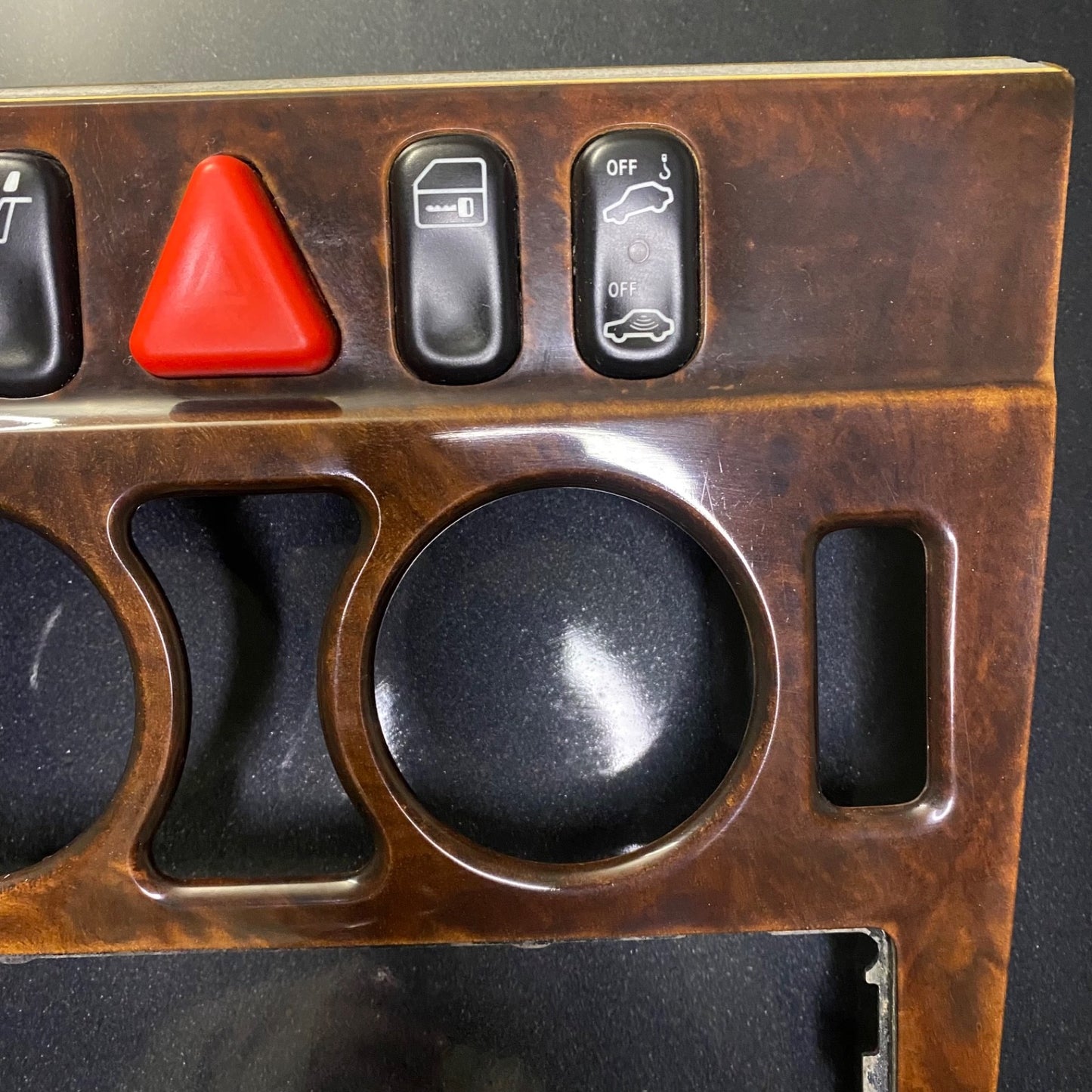 Mercedes C Class W202 Control Switch Trim Burl Wood OEM 2026832808