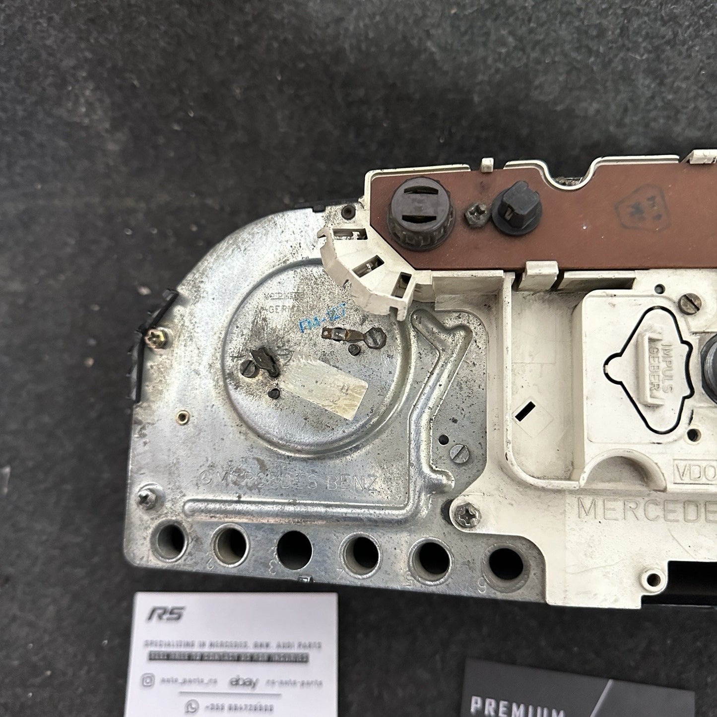 Mercedes 190E W201 Instrument Cluster Speedometer 220 km/h Gasoline Refurb OEM