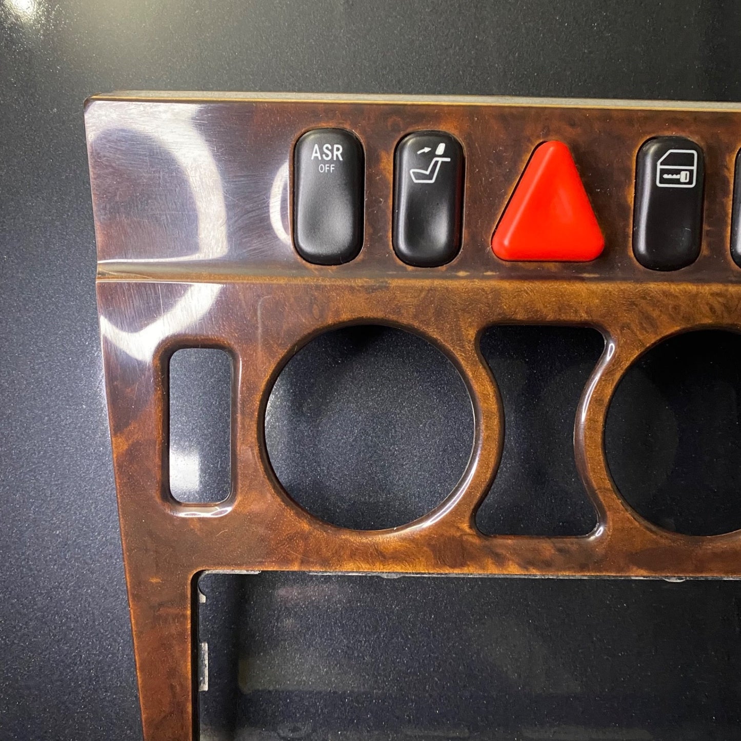 Mercedes C Class W202 Control Switch Trim Burl Wood OEM 2026832808