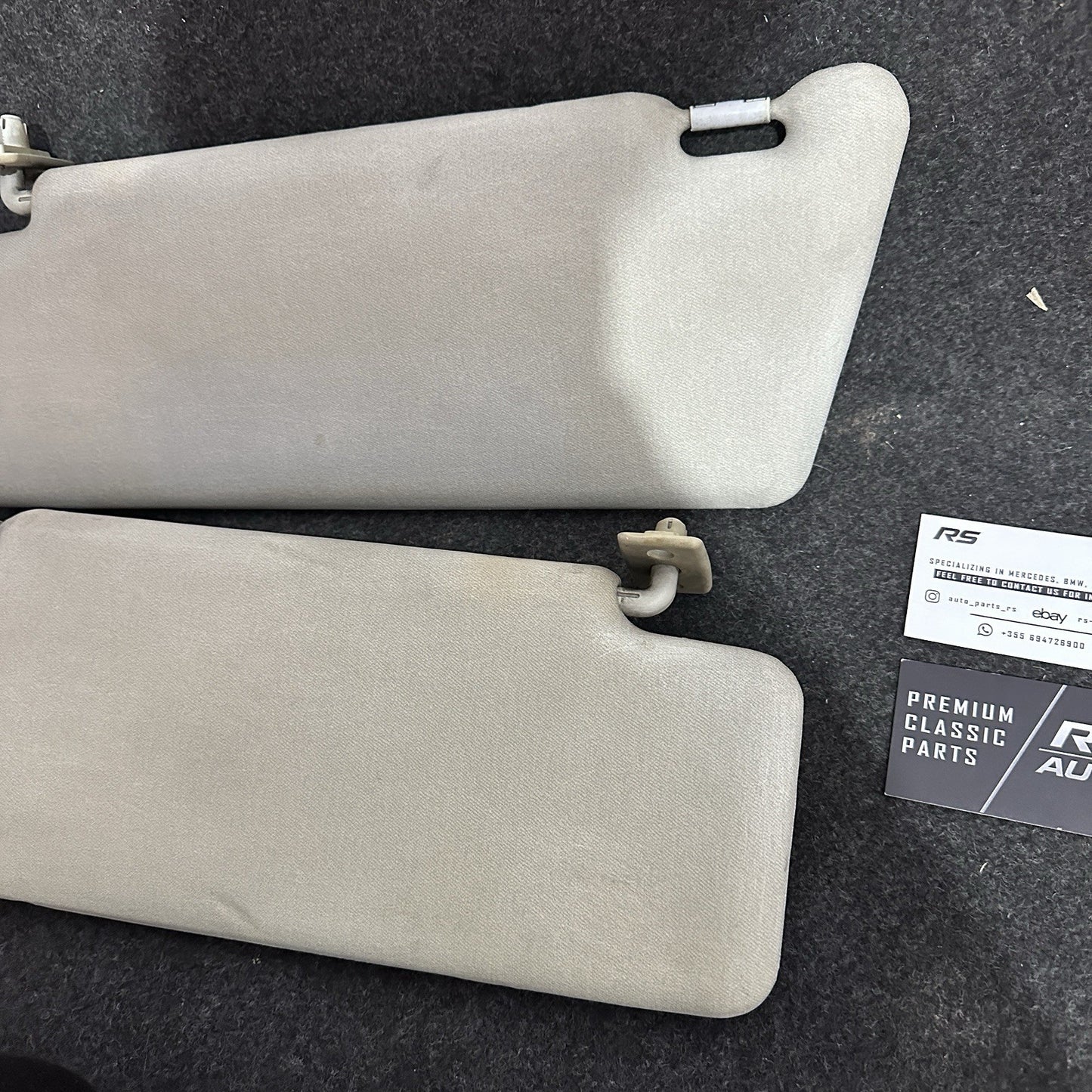 Genuine Mercedes-Benz Sun Visor Set (Beige/Tan) - W210 E-Class / W202 C-Class