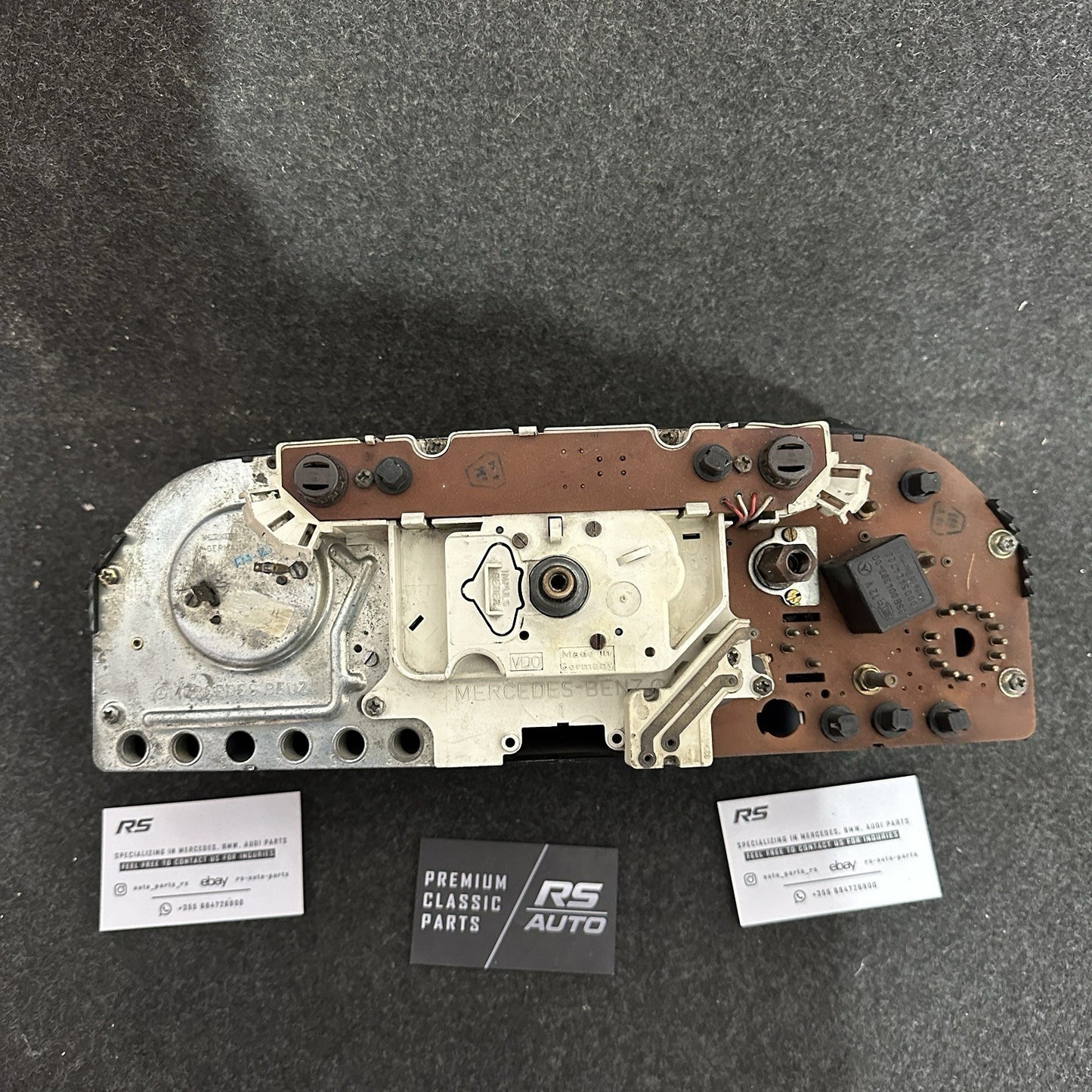 Mercedes 190E W201 Instrument Cluster Speedometer 220 km/h Gasoline Refurb OEM