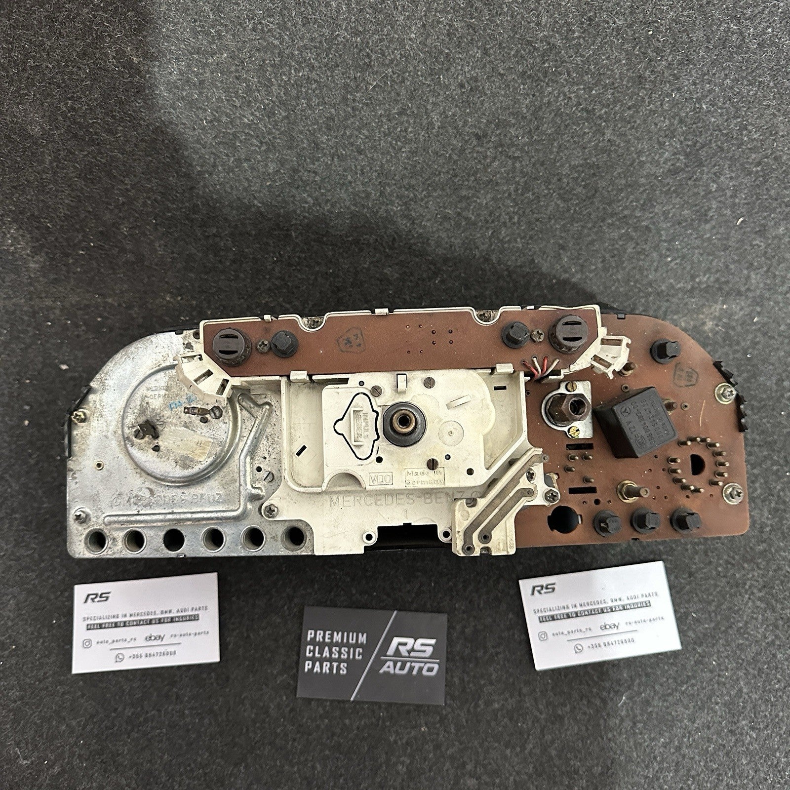 Mercedes 190E W201 Instrument Cluster Speedometer 220 km/h Gasoline Refurb OEM