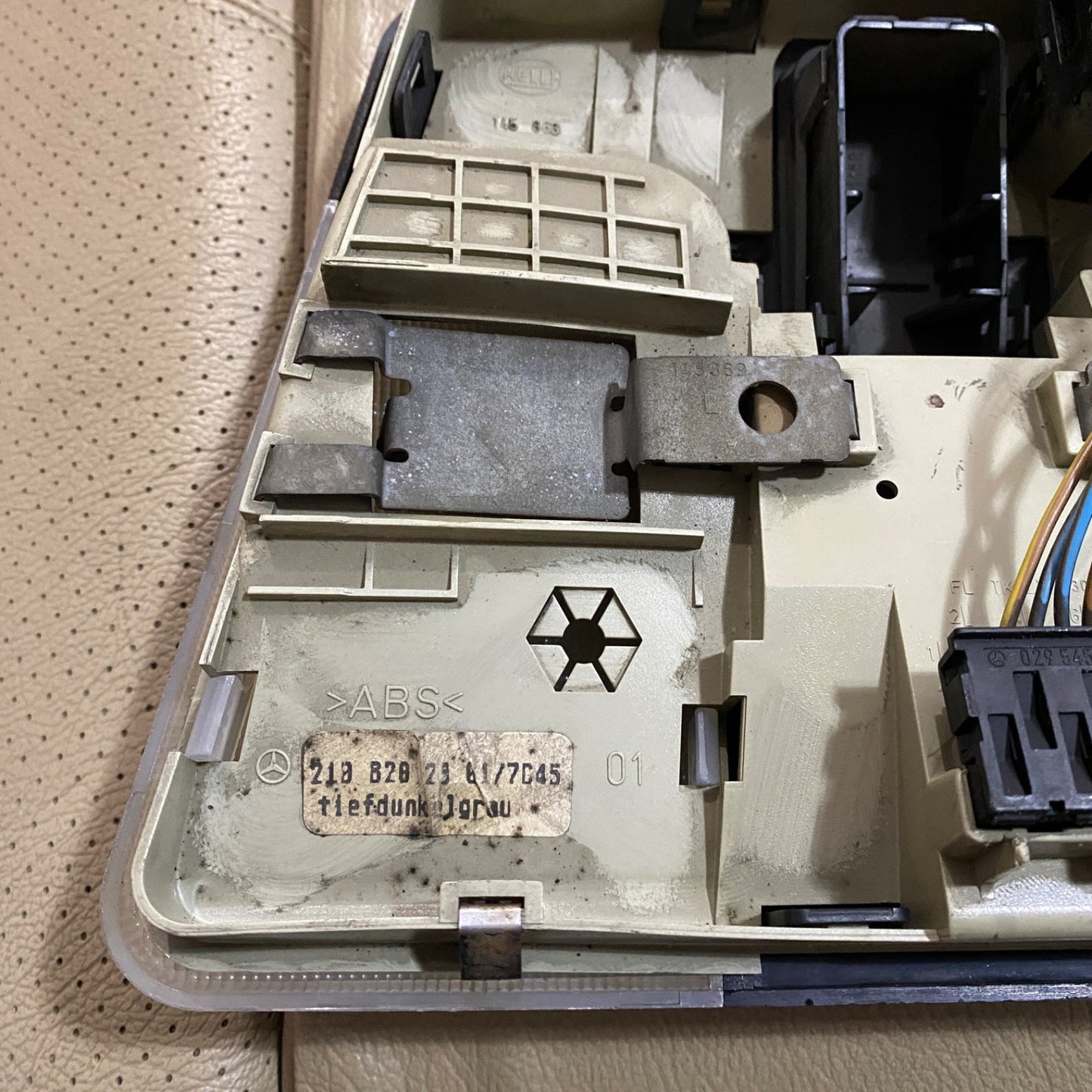 Mercedes E CLK C Class Overhead Dome Reading Light Black OEM 2108202901