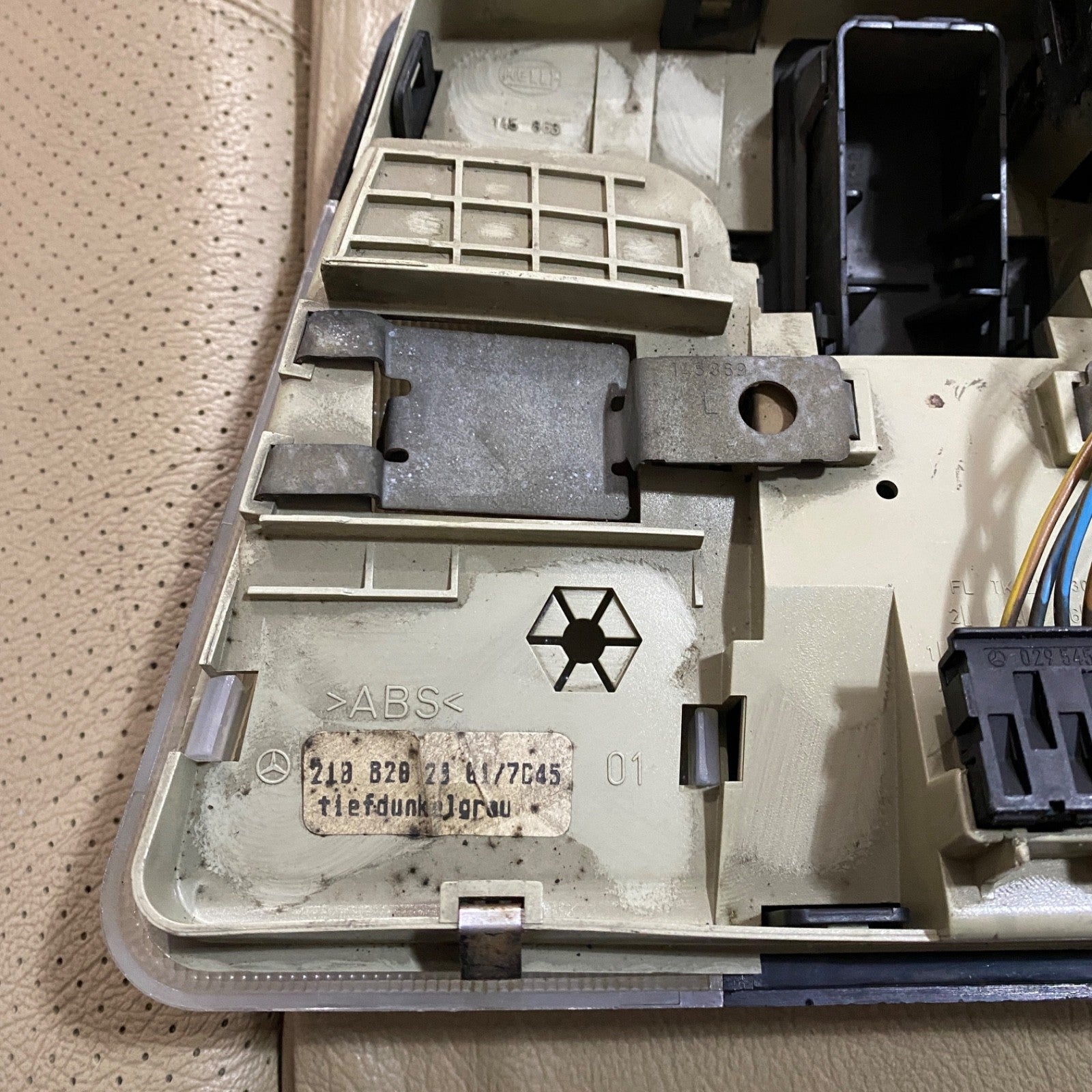 Mercedes E CLK C Class Overhead Dome Reading Light Black OEM 2108202901