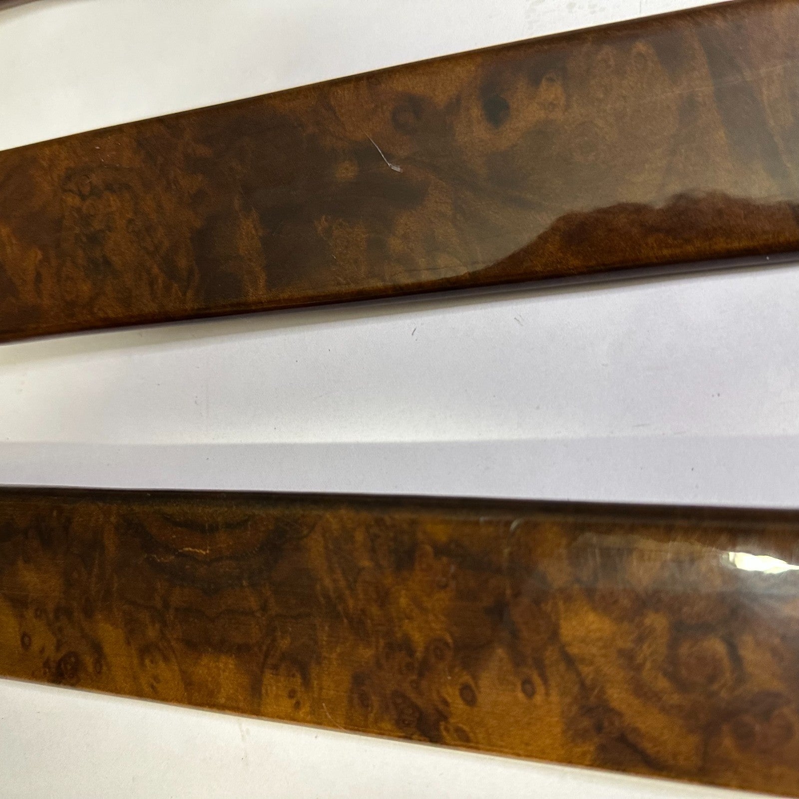 Mercedes-Benz W124 Interior Door Panel Wooden Trim Set - Burl Wood RARE