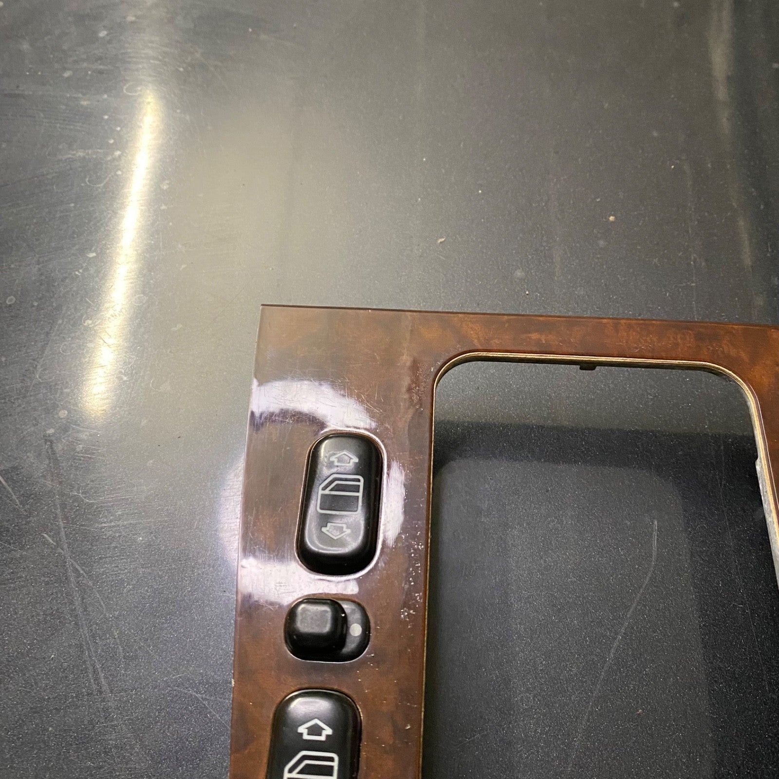 Mercedes C Class W202 Center Console Shifter Trim Burl Wood OEM 2026804139