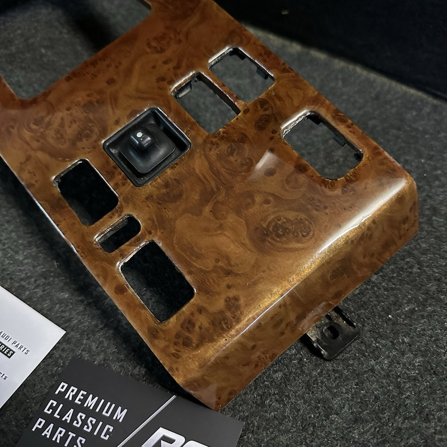 Mercedes E Class W124 Shifter Trim Burl Wood Electric Windows 1246801389