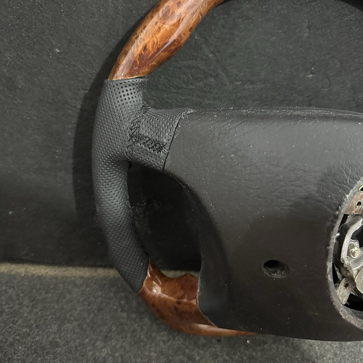 Mercedes R129 R170 W124 W140 W202 W208 W210 Steering Wheel Burl Wood Flat Bottom