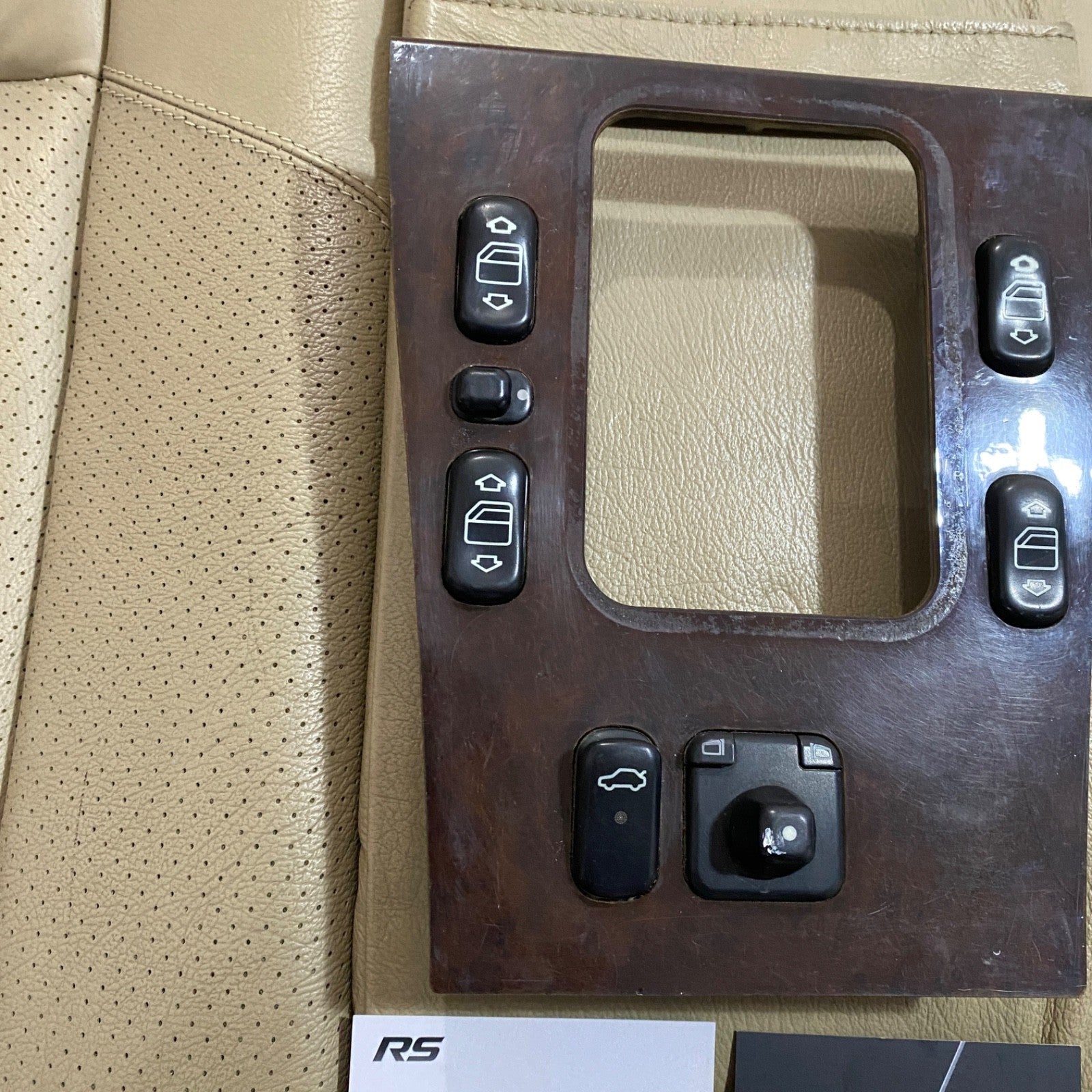 Mercedes C Class W202 Center Console Shifter Trim Burl Wood OEM 2026804139