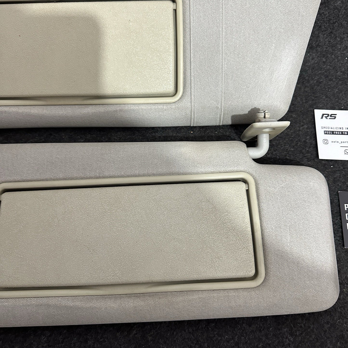 Mercedes E Class W210 W202 96-02 E430 E55 Sun Visor Beige Set With Mirror Light