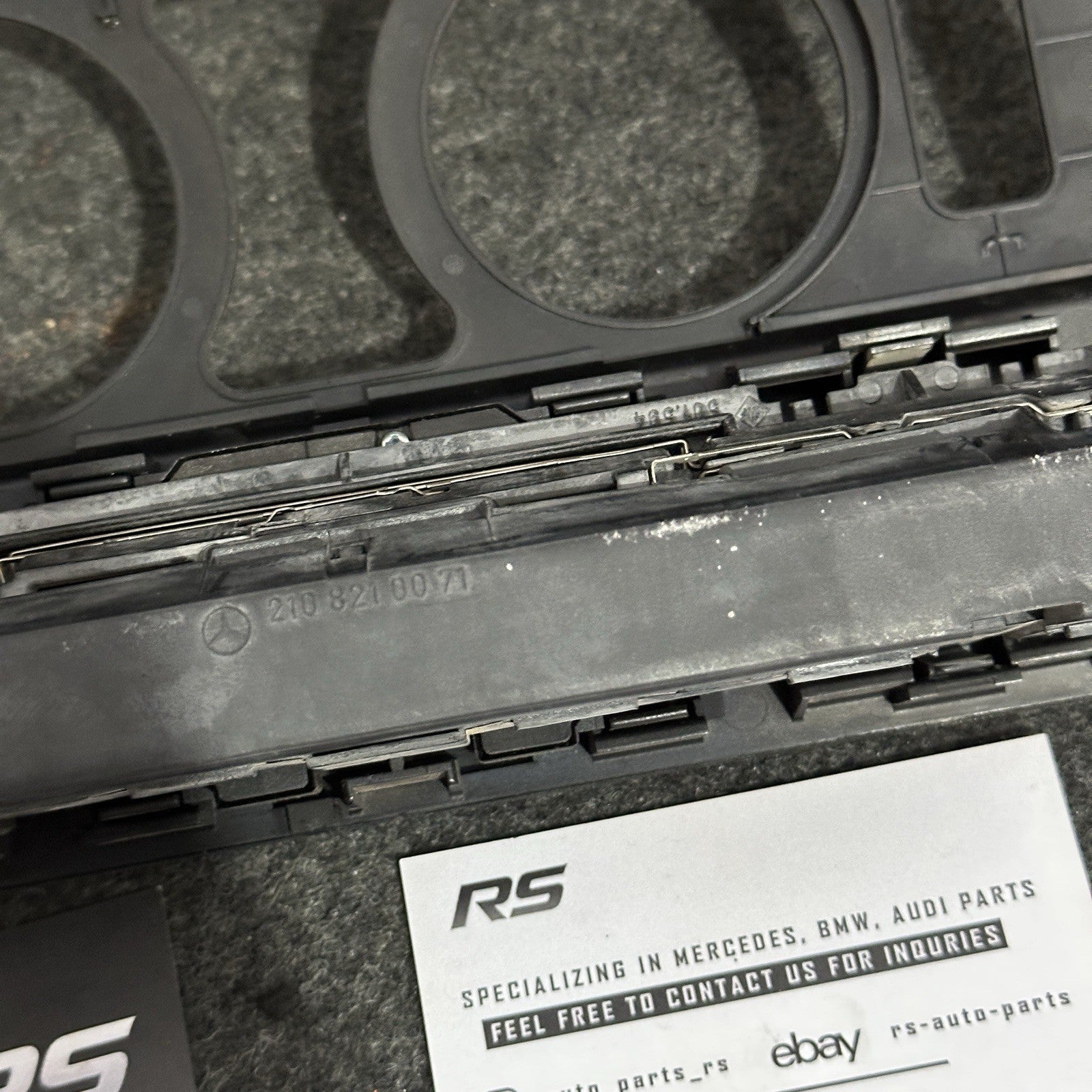 Mercedes C Class W202 Center Console Control Switch Trim Carbon Fiber OEM