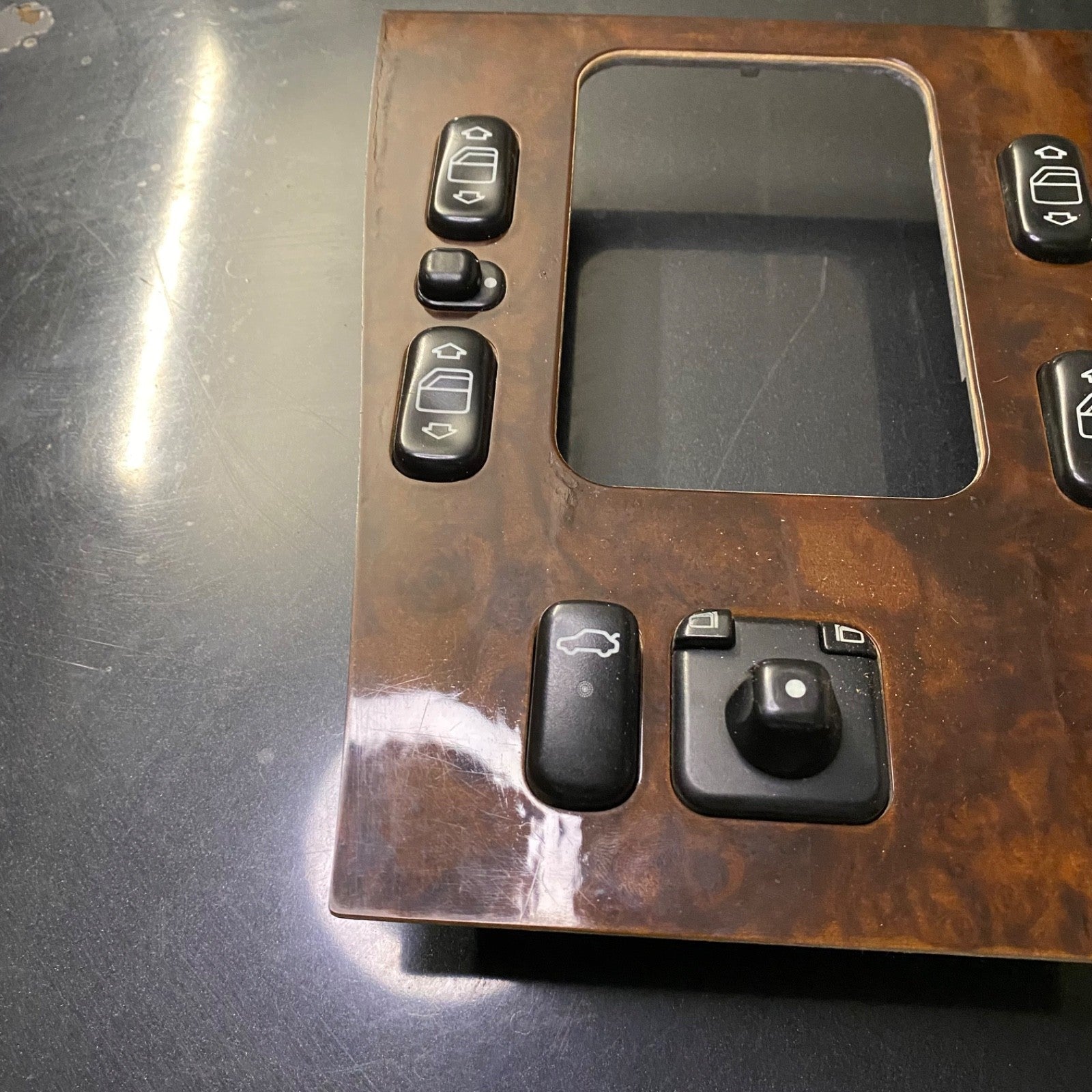 Mercedes C Class W202 Center Console Shifter Trim Burl Wood OEM 2026804139