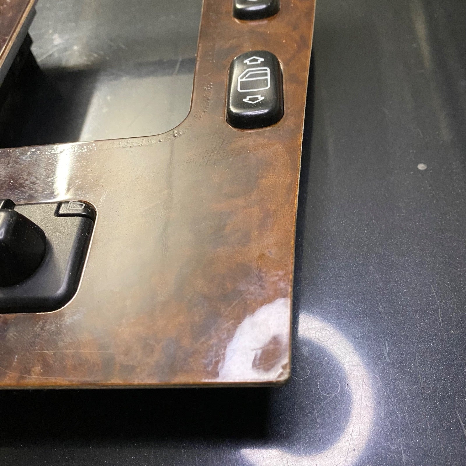 Mercedes C Class W202 Center Console Shifter Trim Burl Wood OEM 2026804139