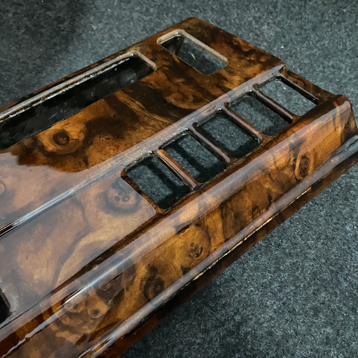 Mercedes-Benz E-Class W124 Dash Climate Control Burl Wood Trim