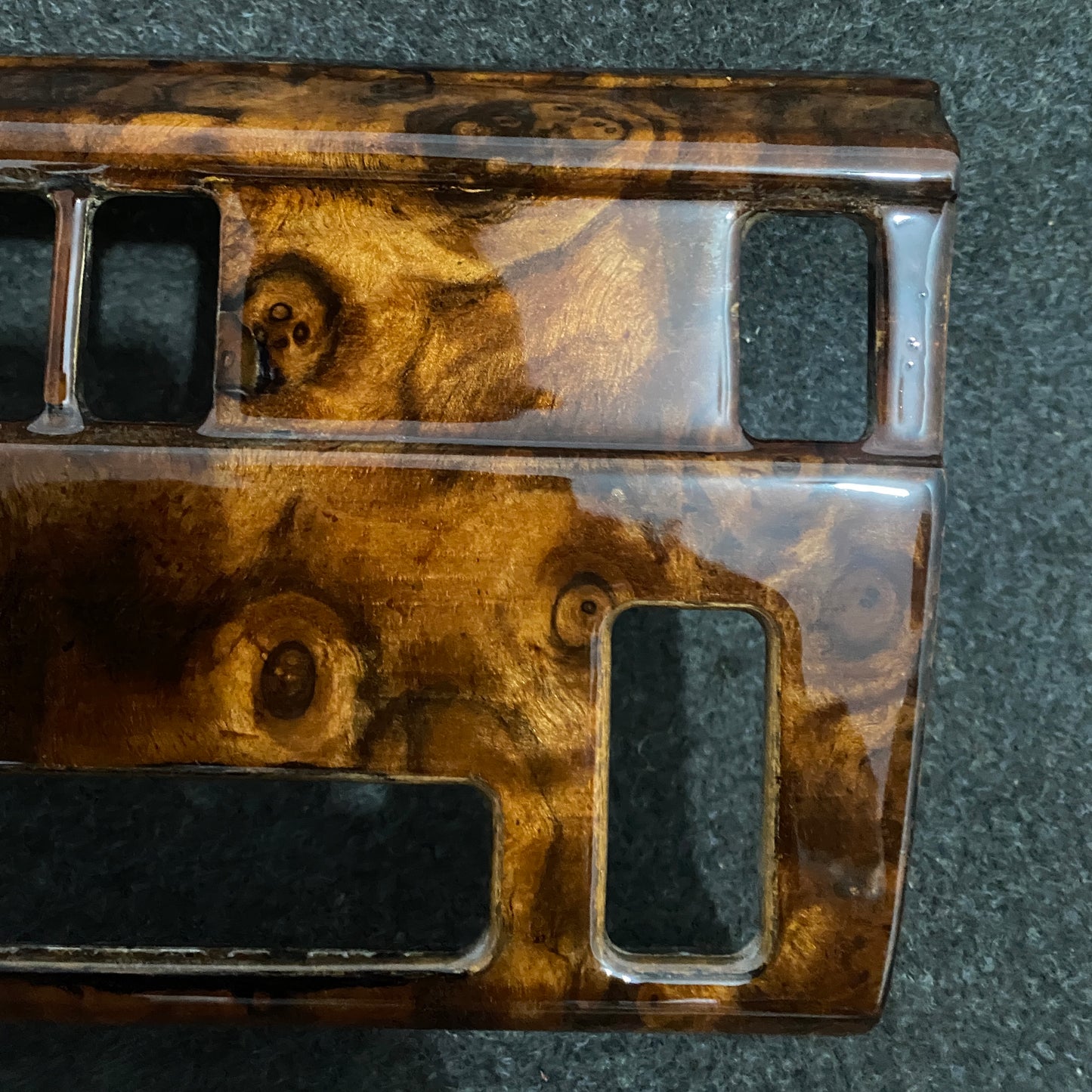 Mercedes-Benz E-Class W124 Dash Climate Control Burl Wood Trim
