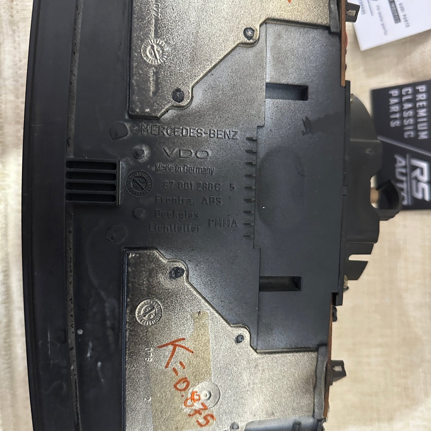 Mercedes Benz W124 Diesel Instrument Cluster - 220km/h K=875 - RS Auto Parts