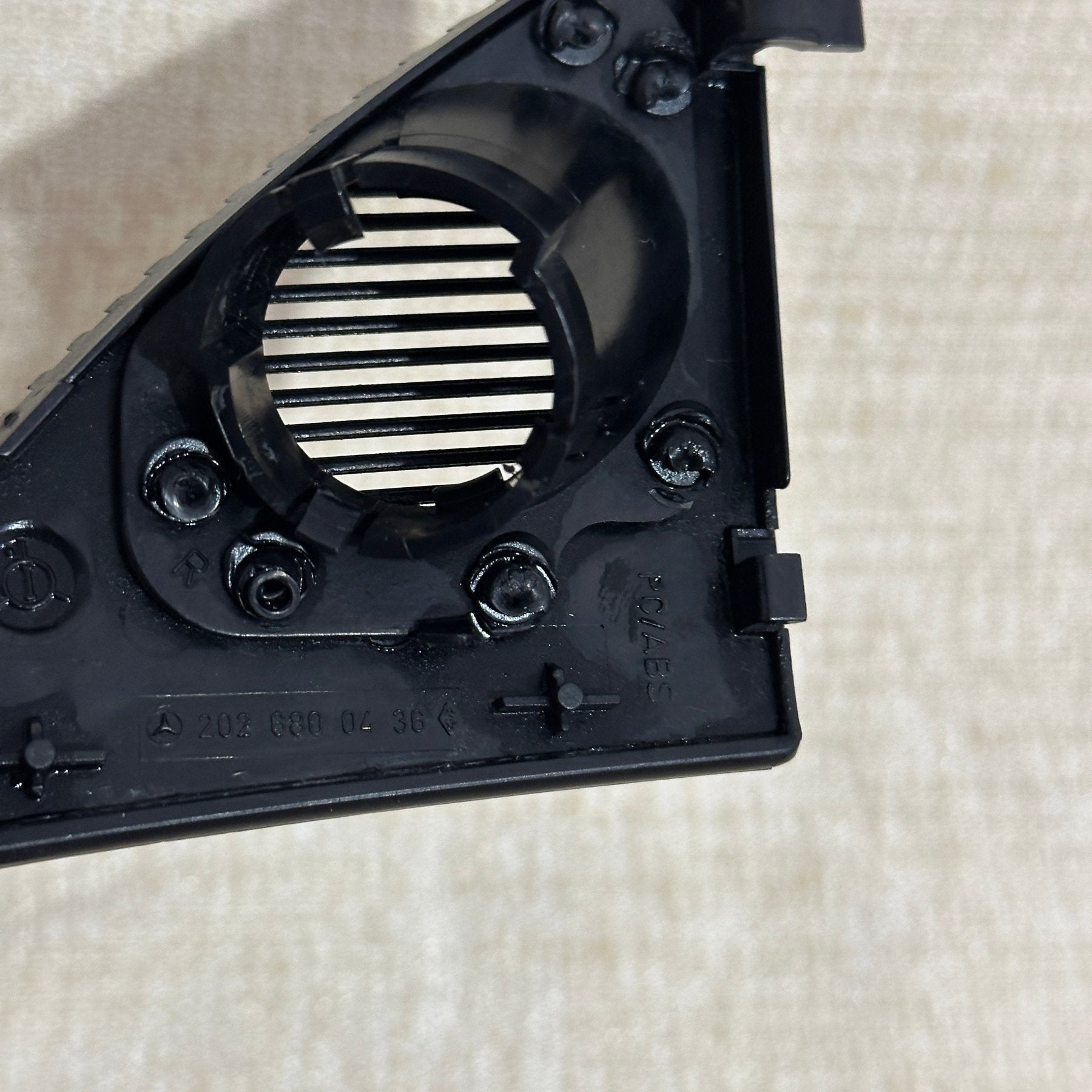 Mercedes Benz W202 C - Class Black Dash Speaker Cover Set - RS Auto Parts