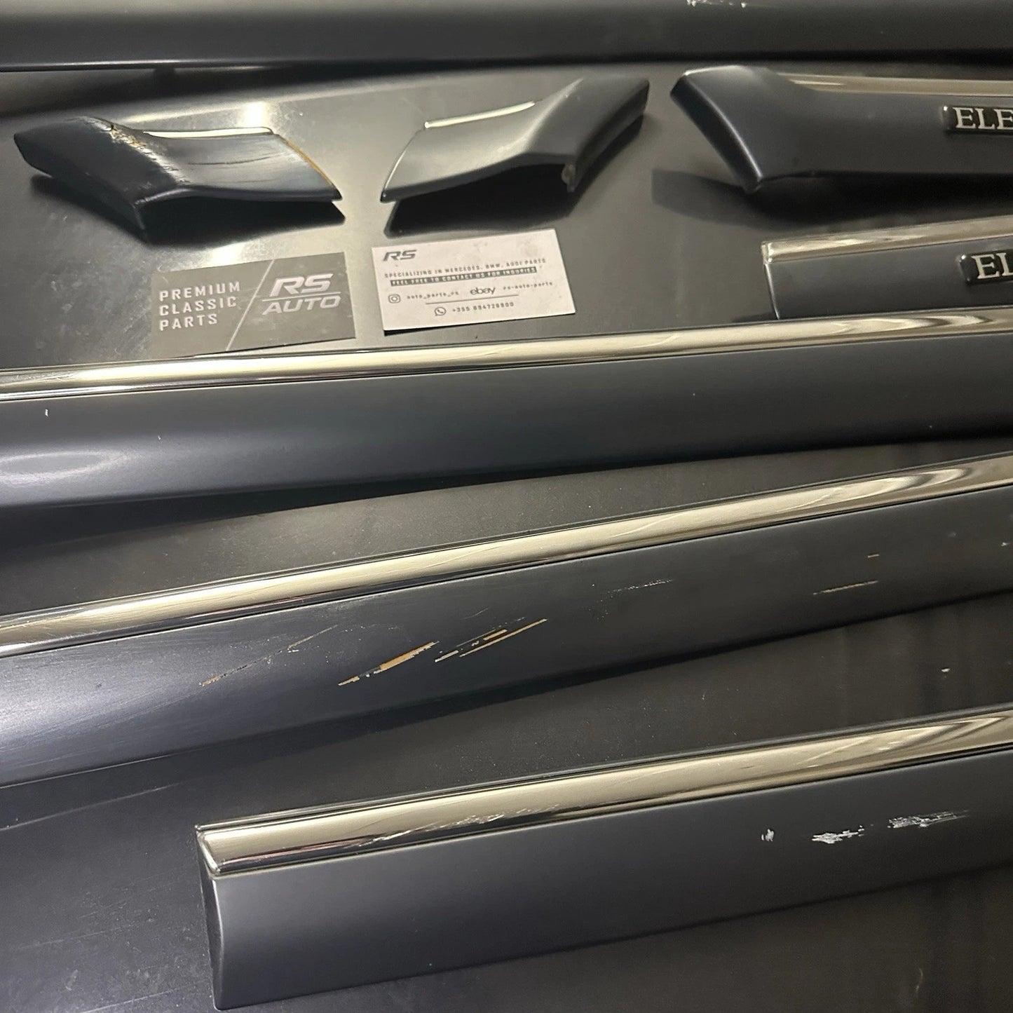 Mercedes-Benz W202 C-Class Elegance Full Exterior Door Moulding Set - 6 Pieces