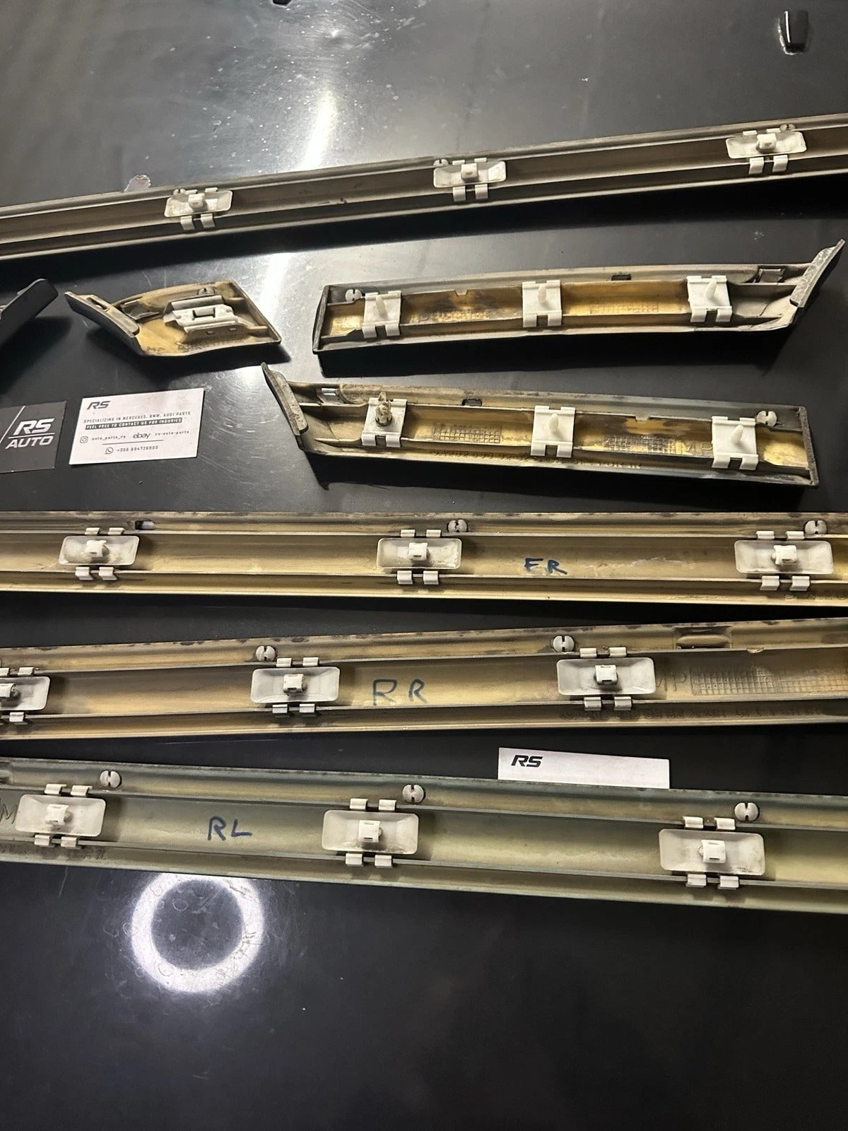 Mercedes-Benz W202 C-Class Elegance Full Exterior Door Moulding Set - 6 Pieces