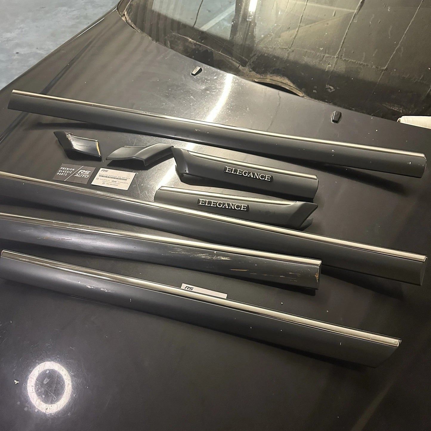 Mercedes-Benz W202 C-Class Elegance Full Exterior Door Moulding Set - 6 Pieces