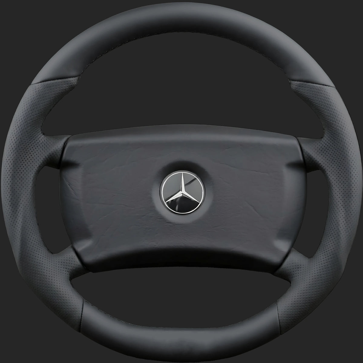 Volante personalizzato per Mercedes-Benz 190E W201: ergonomia sportiva più spessa con pelle traforata sui lati