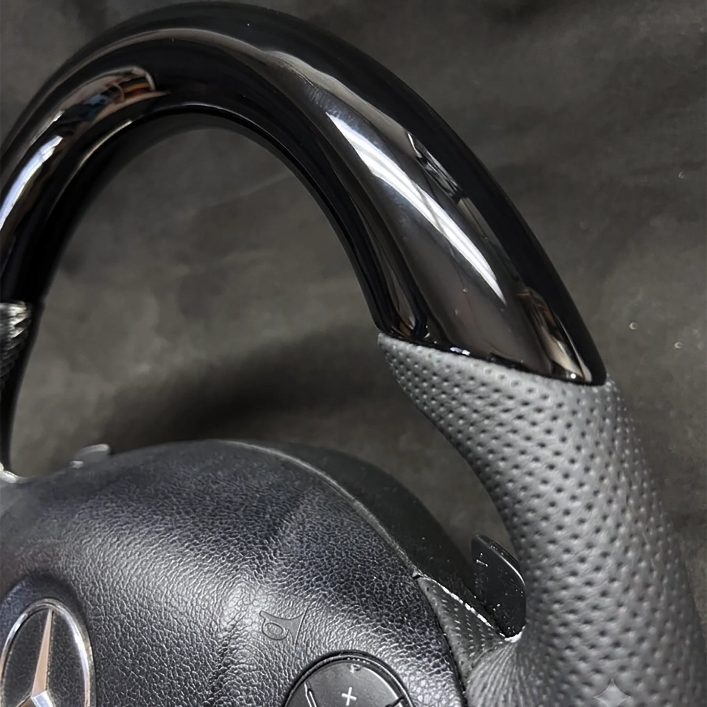 Mercedes Benz C-Class W204 E-Class W212 Piano Black Steering Wheel