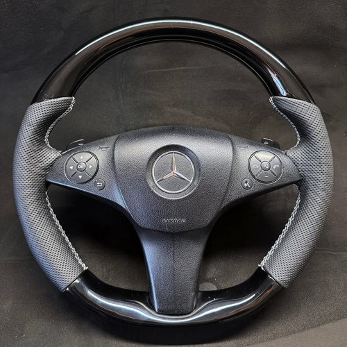 Mercedes Benz C-Class W204 E-Class W212 Piano Black Steering Wheel